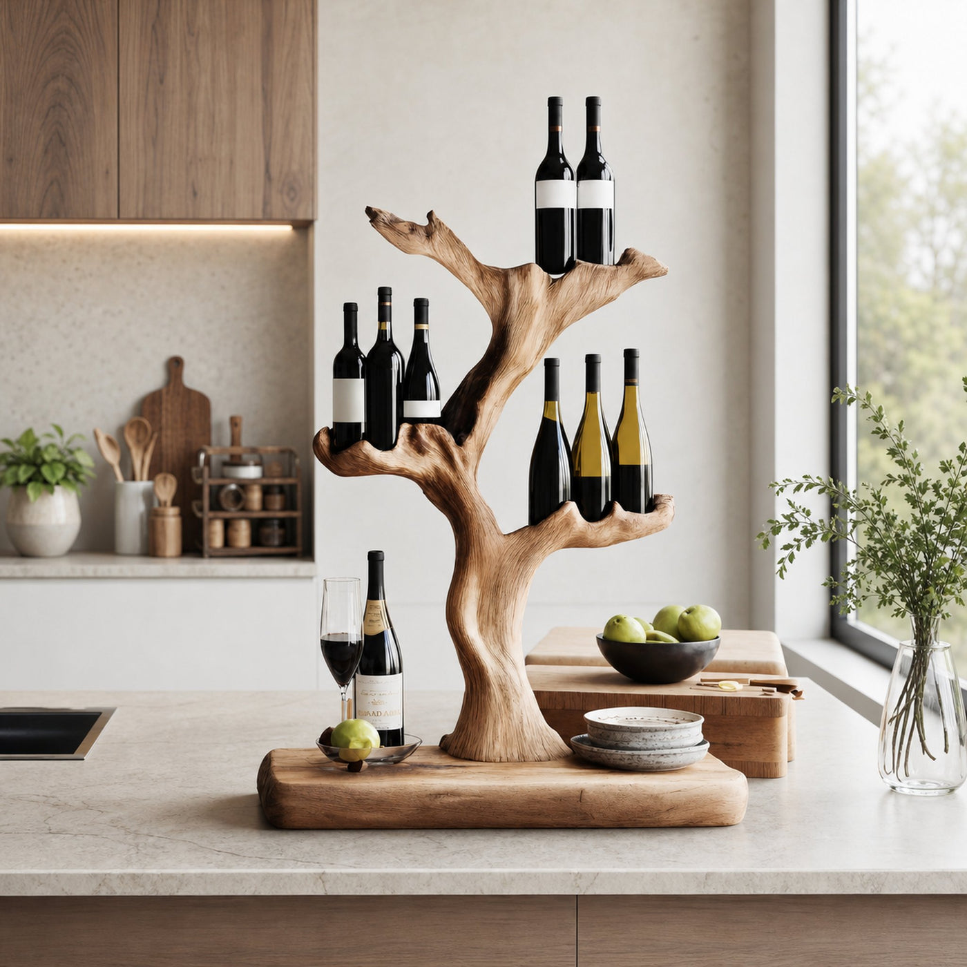 Handcrafted Wine Stand For Furniture Accent Storage