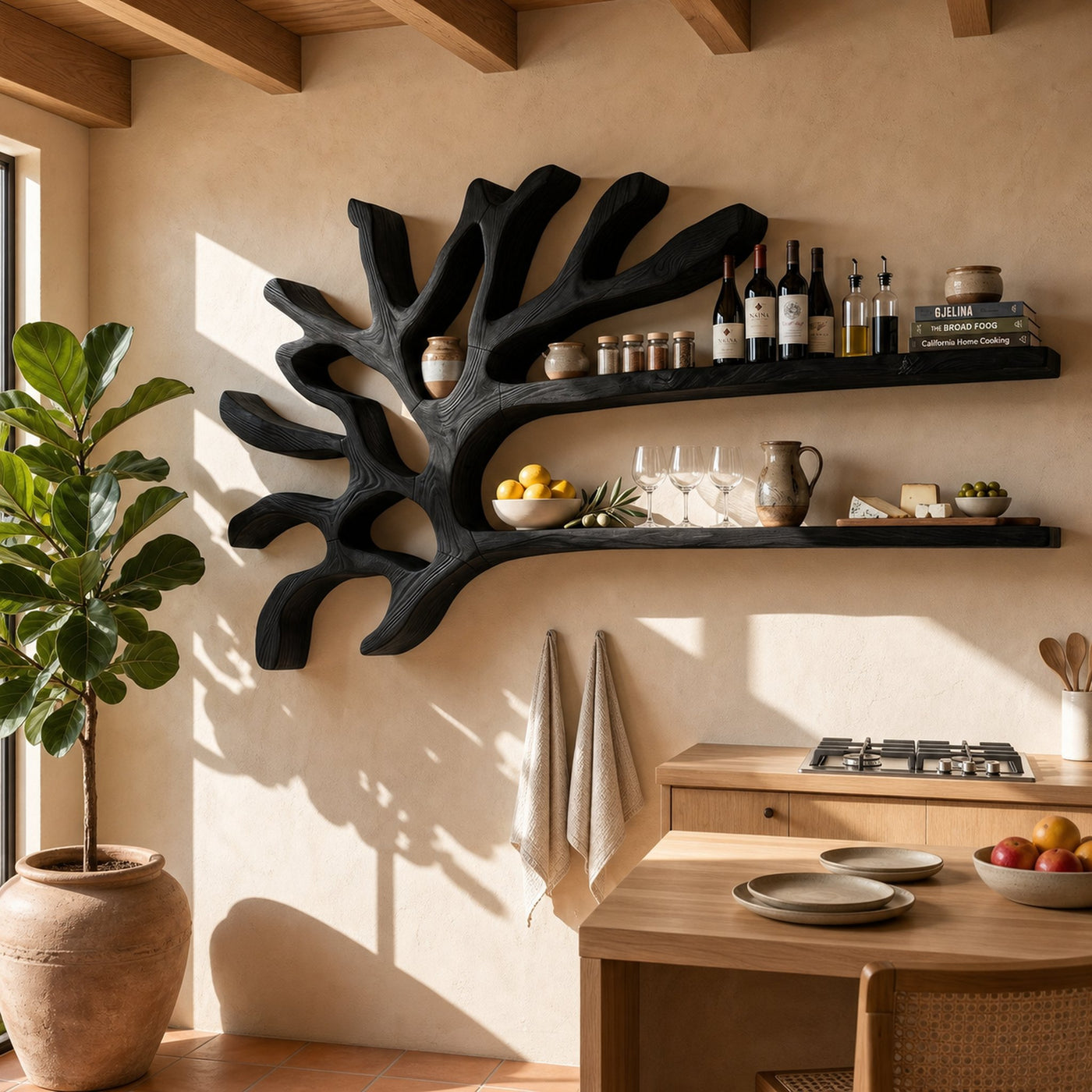 Industrial Wall Wine Rack For Entryway Beverage Arrangement Unit - product view 4