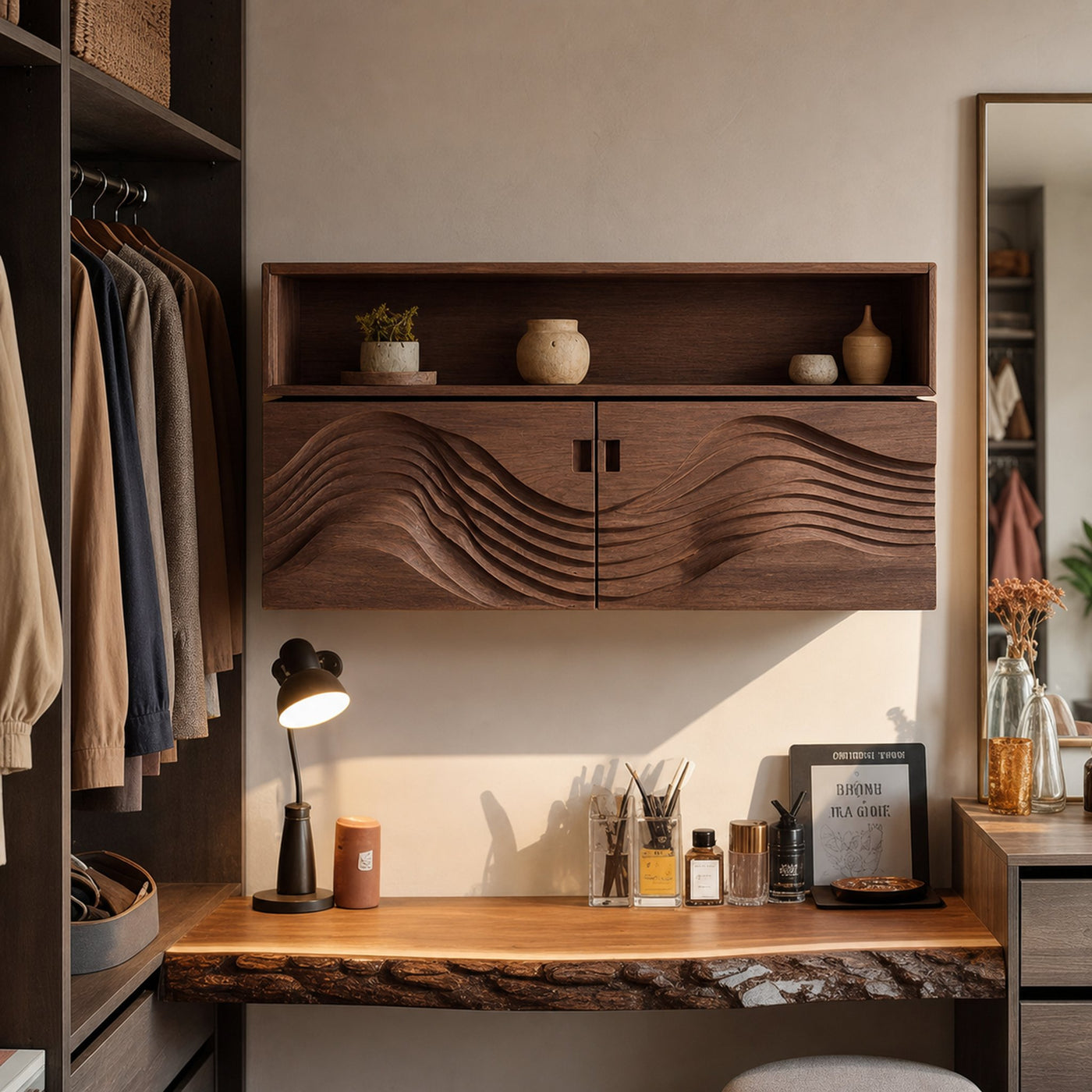 Industrial Wooden Wall Mounted Bookshelf For Home Office Storage - product view 7