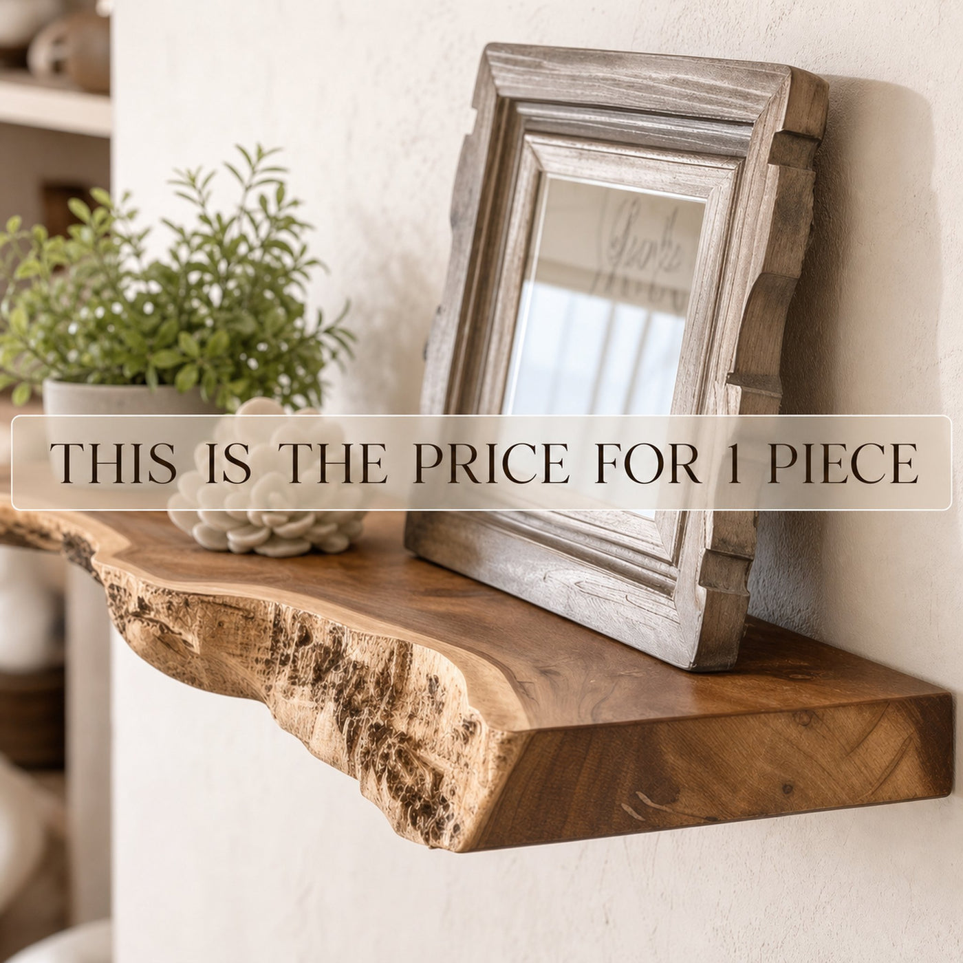 Live Edge Floating Shelves Wall Mounted - product view 6