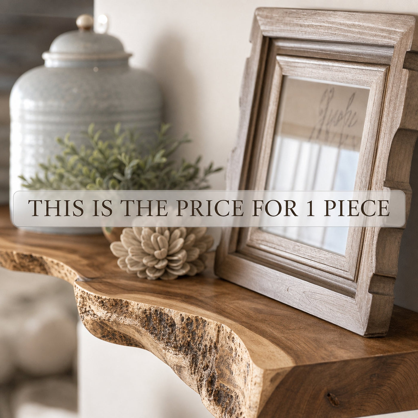 Mid Century Bookcase Live Edge - product view 6