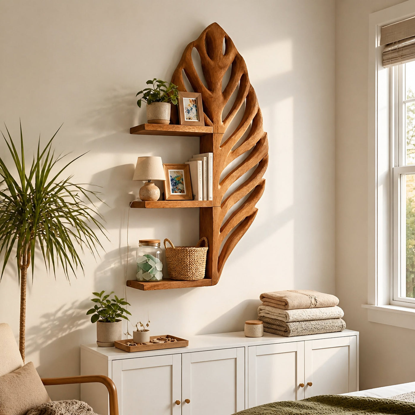 Mid Century Display Shelf For Living Room Accent - product view 6