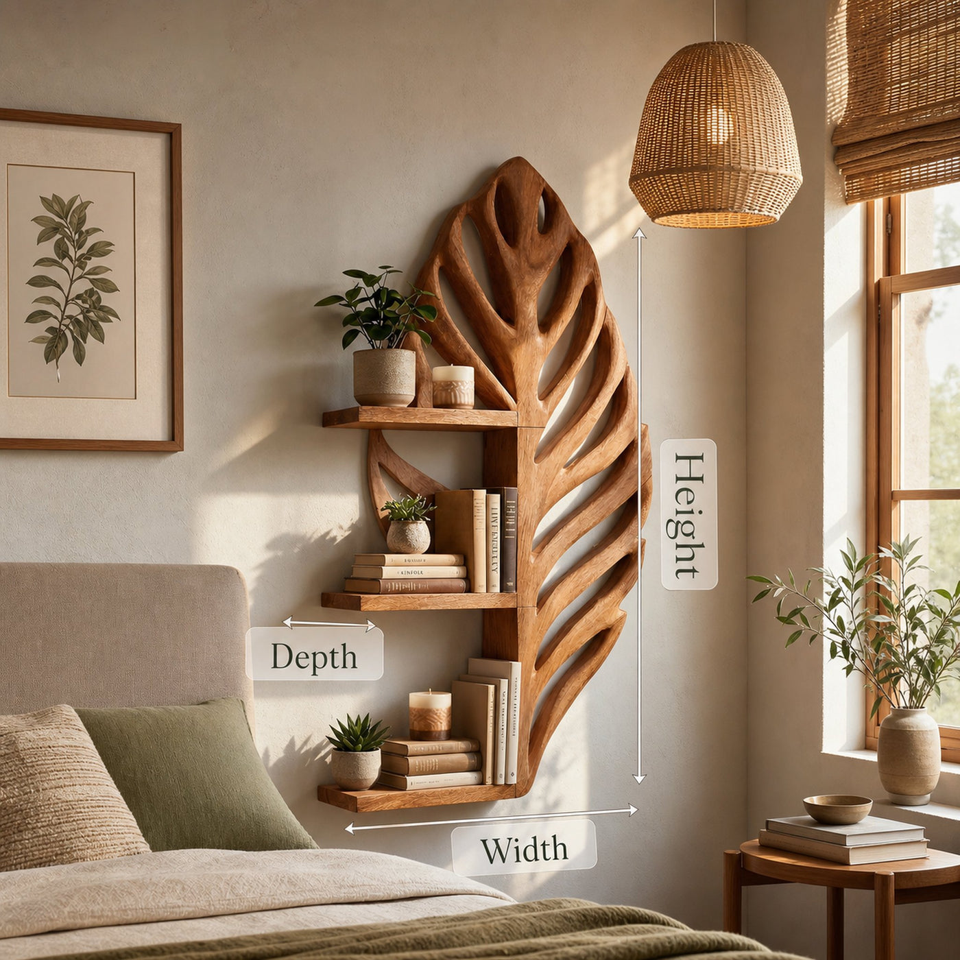Mid Century Display Shelf For Living Room Accent - product view 8