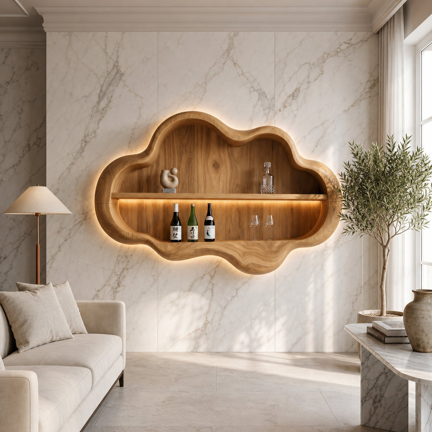 Mid Century Display Wine Rack For Home Bar - product view 5