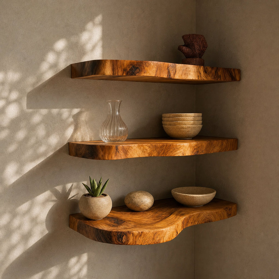 Mid Century Floating Shelf Home Office