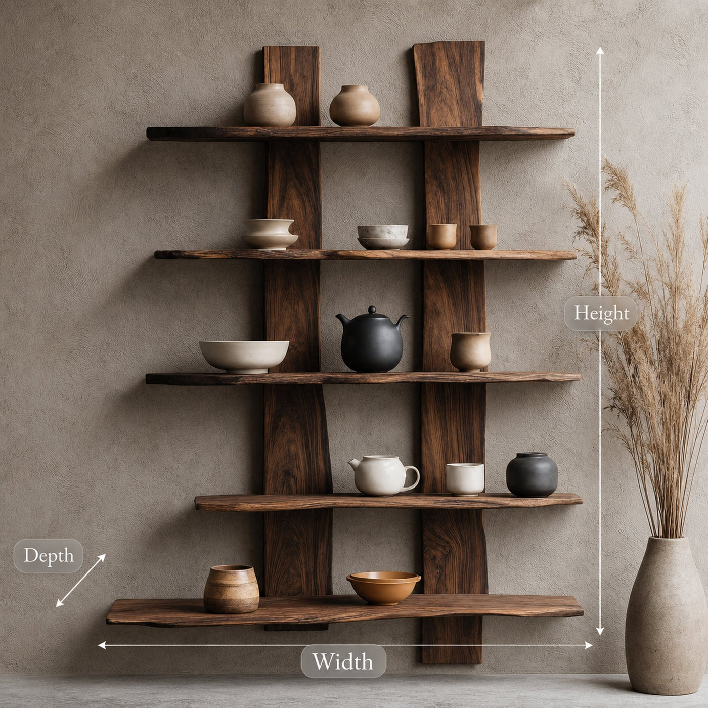 Mid Century Solid Wood Bookshelf For Furniture Display - product view 6