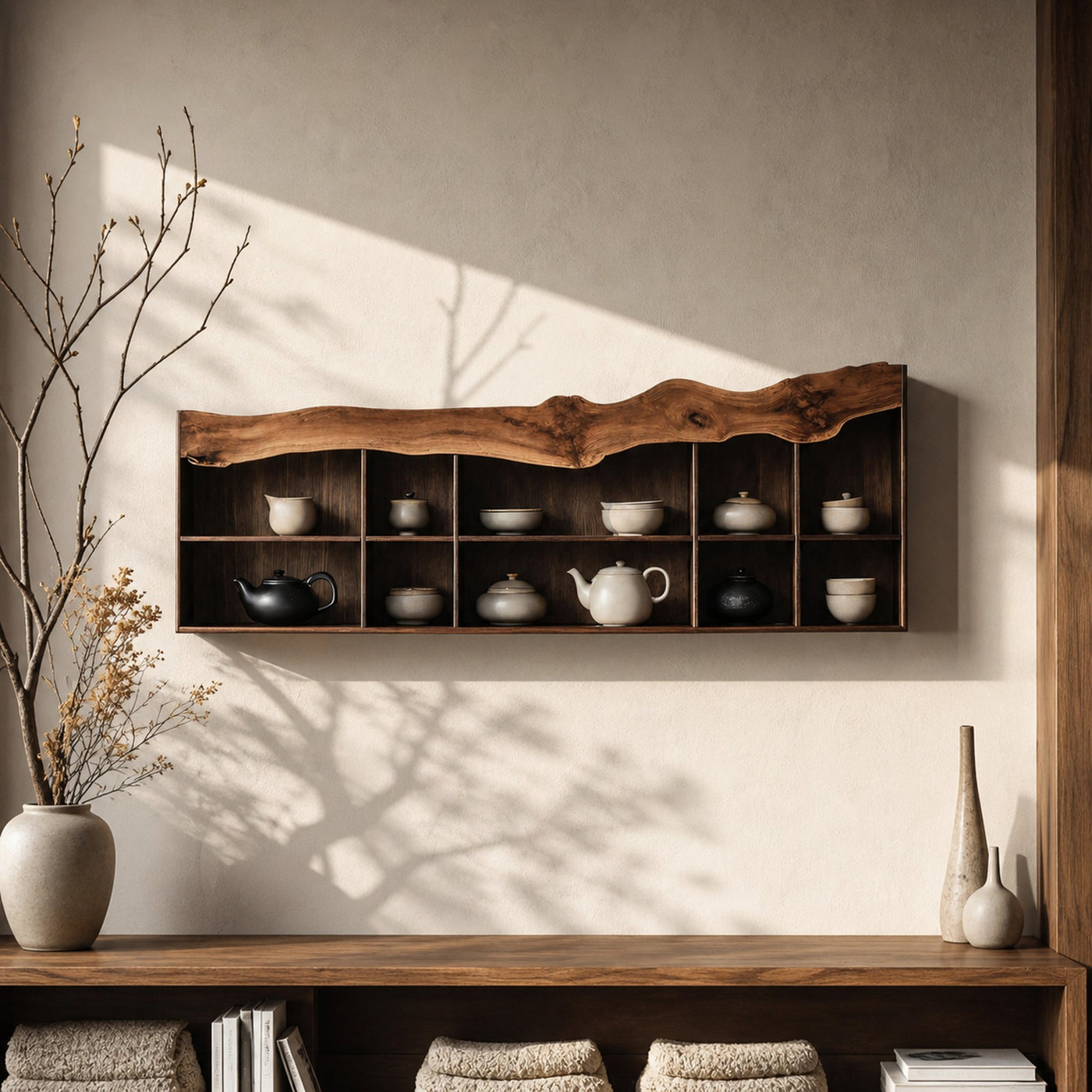 Mid Century Wall Shelf For Bedroom Furniture Decor Style