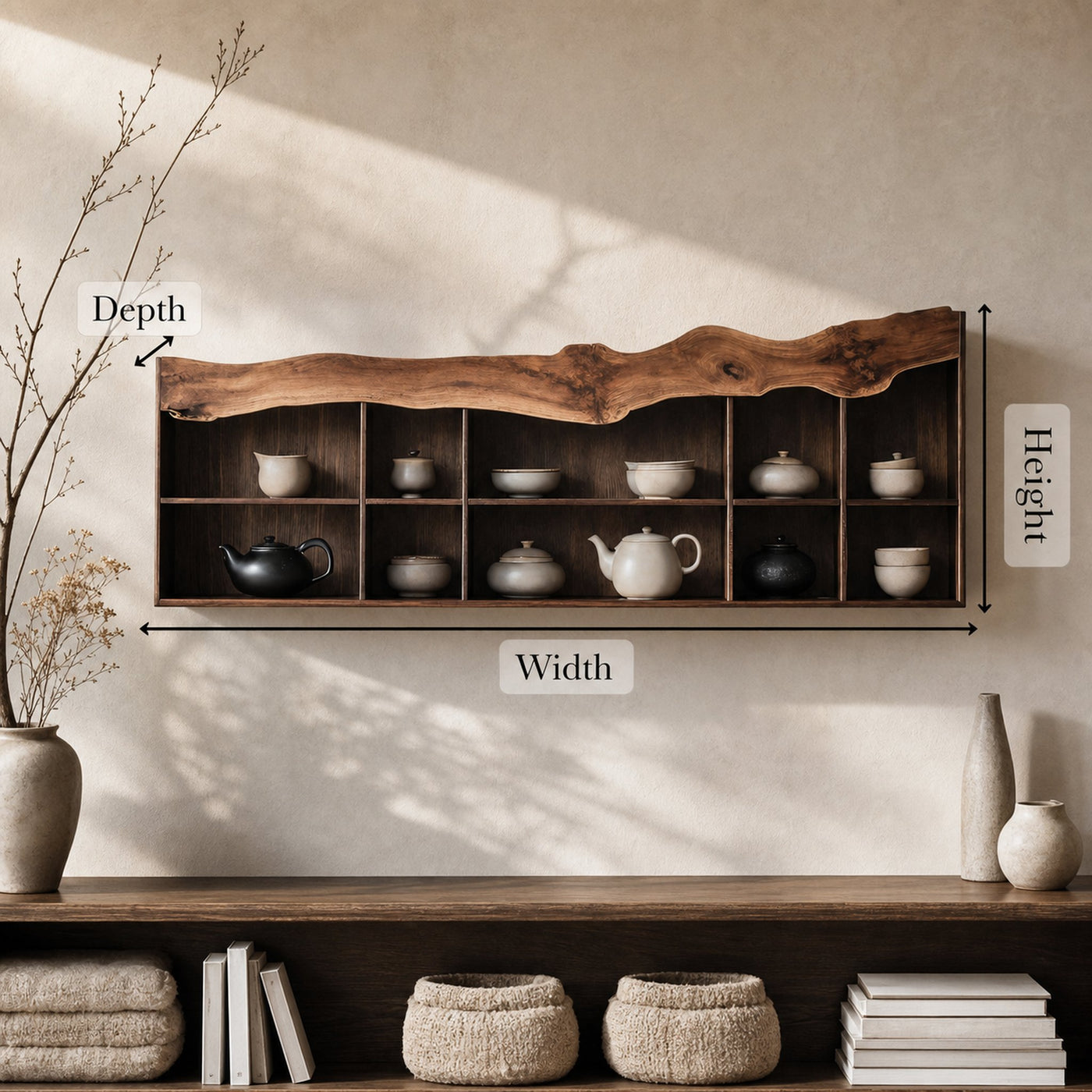 Mid Century Wall Shelf For Bedroom Furniture Decor Style - product view 6