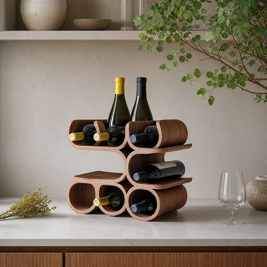 Mid Century Wine Holder For Kitchen Table Display