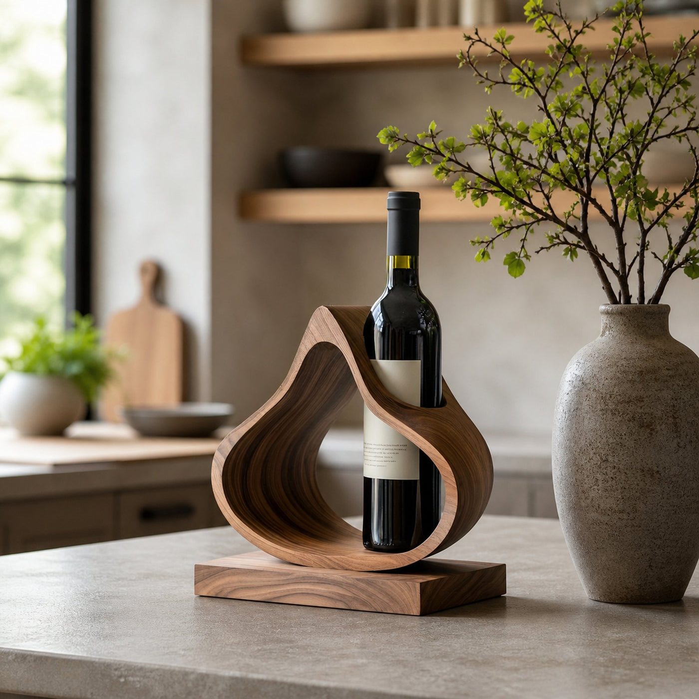 Mid Century Wine Stand For Furniture Decorative Use