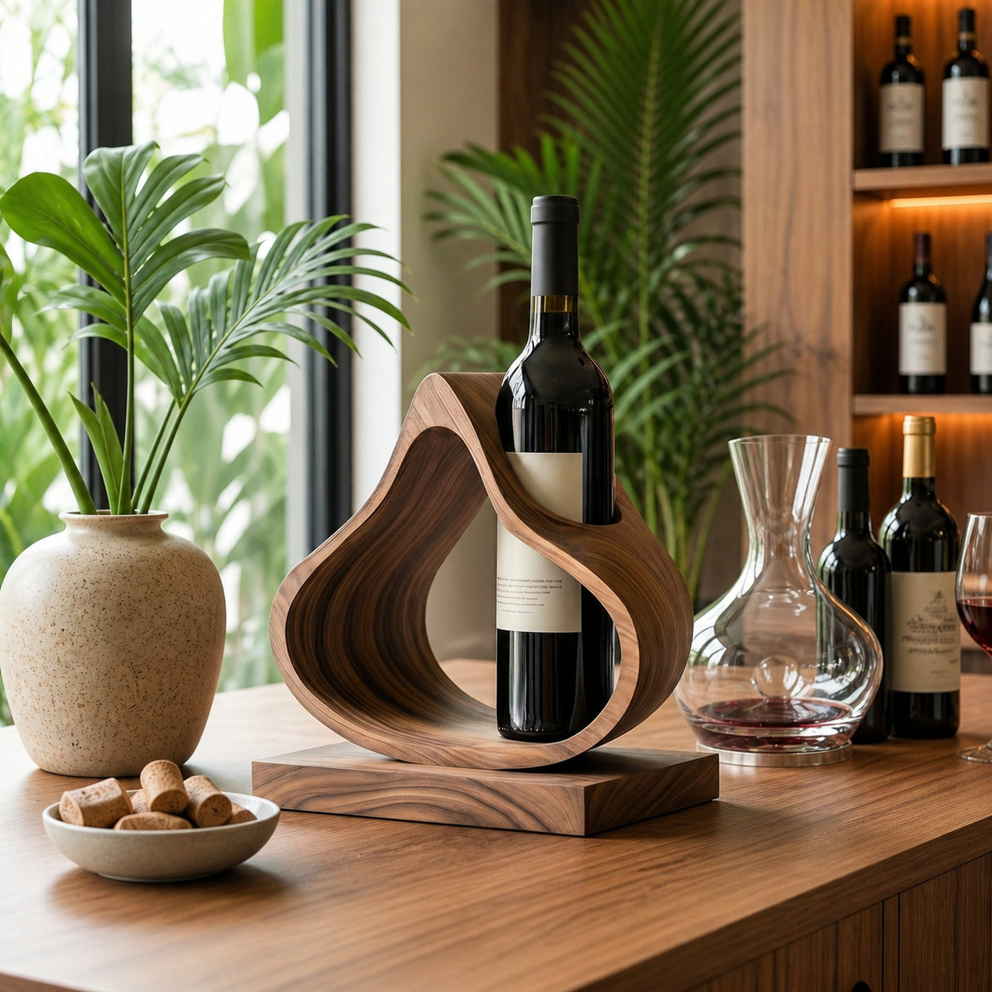 Mid Century Wine Stand For Furniture Decorative Use - product view 6