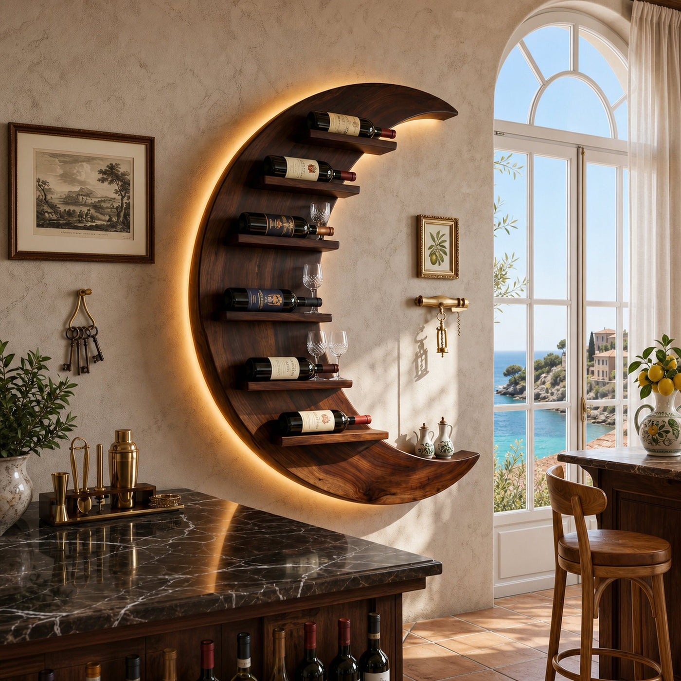 Minimalist Compact Wine Holder For Small Apartment - product view 7