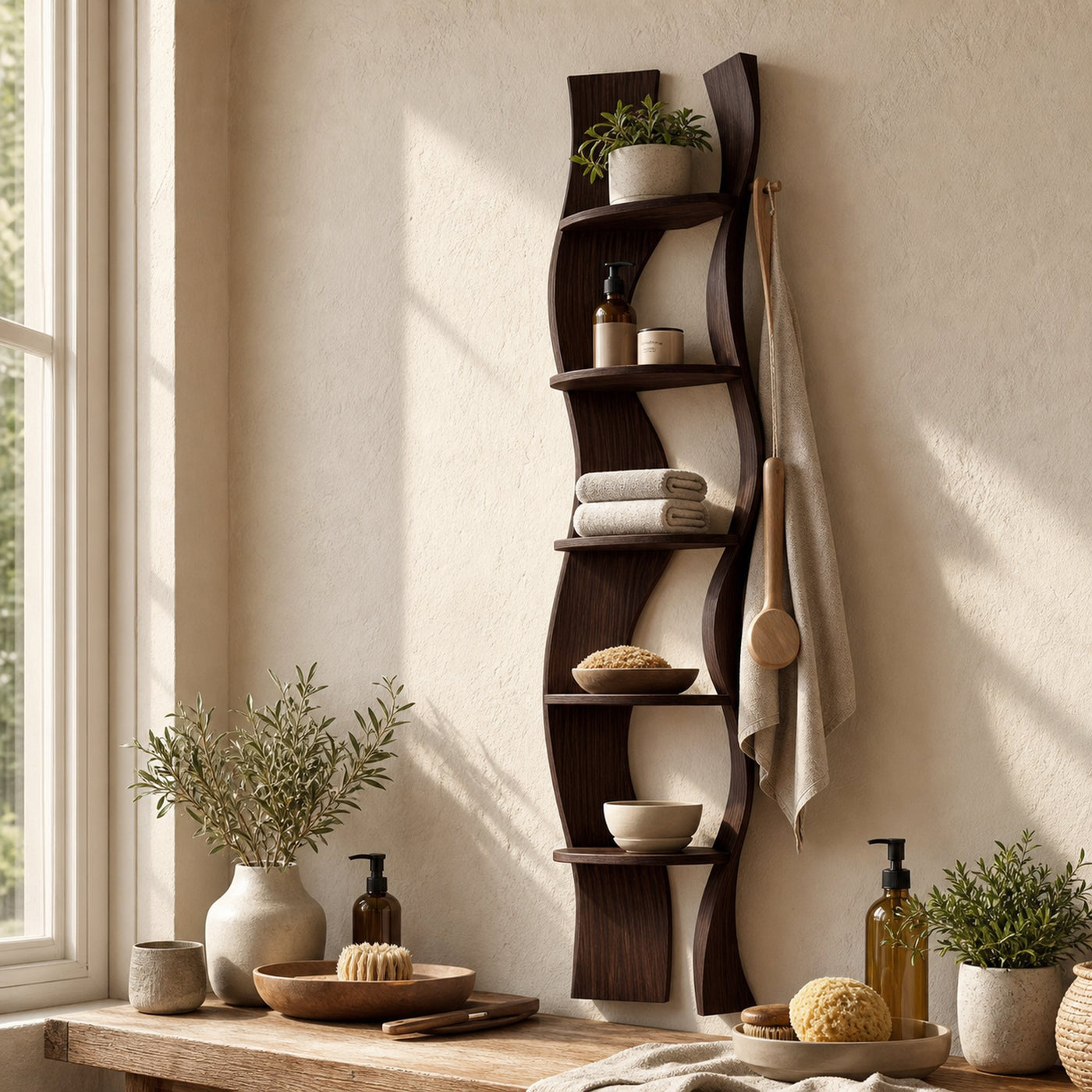 Minimalist Wall Shelf For Bathroom Space Saving - product view 7