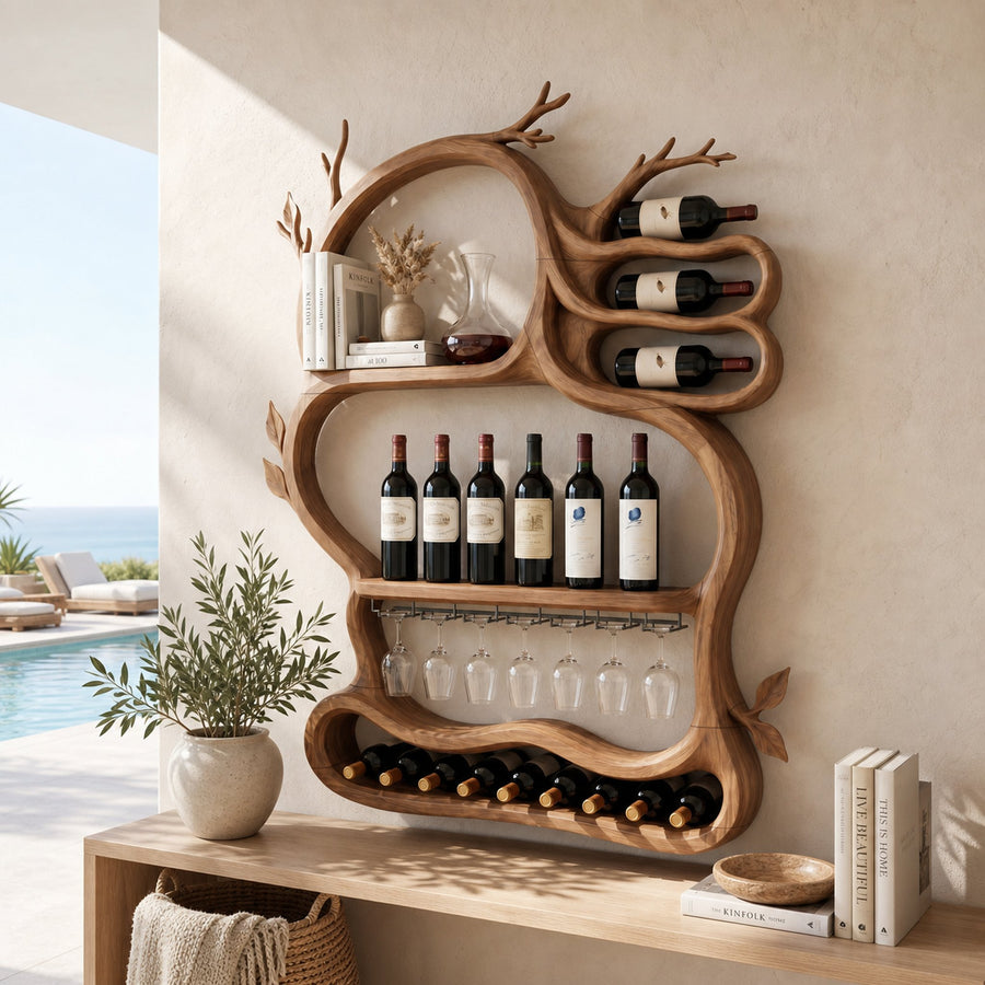 Modern Artistic Wine Storage Rack For Living Room