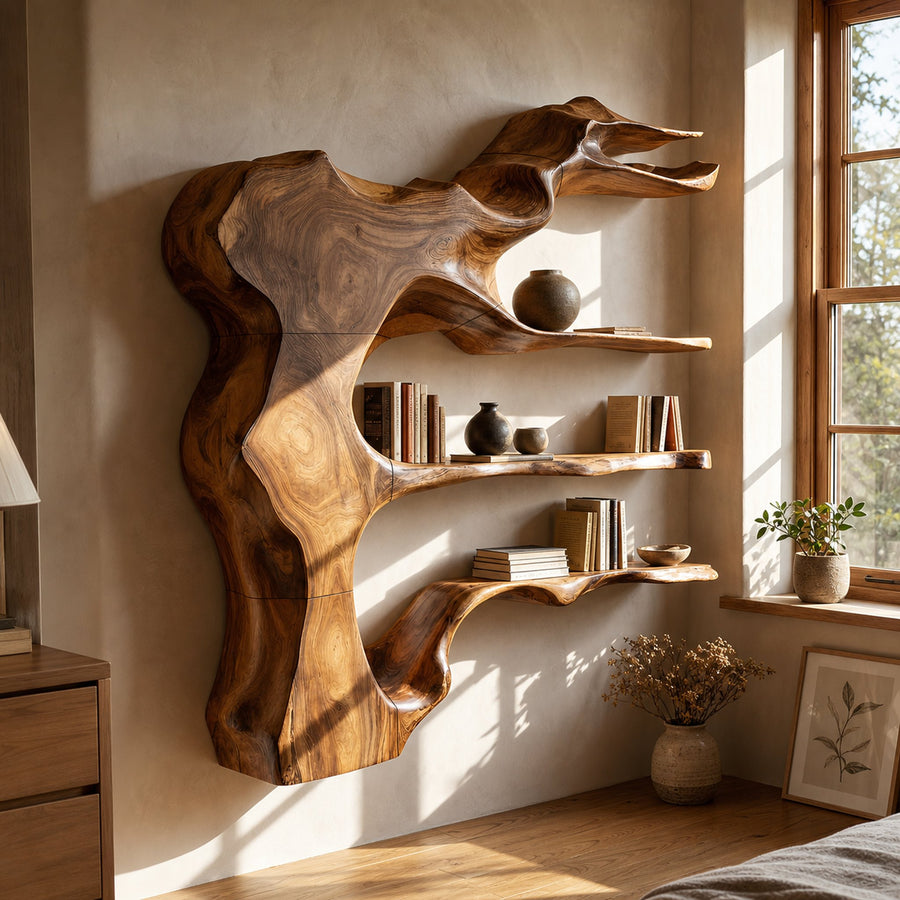 Modern Floating Shelves For Bedroom Wall Storage Organizer