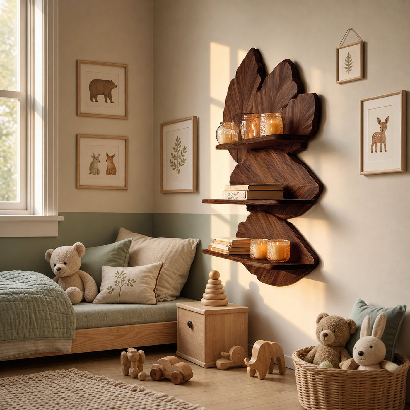 Modern Live Edge Floating Shelf For Bedroom Wall Decor Storage - product view 7