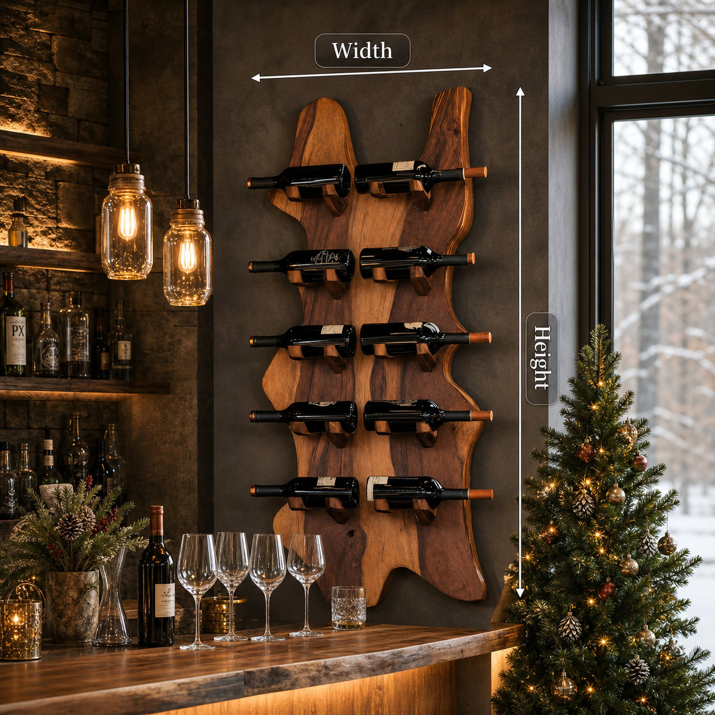 Modern Solid Wood Wine Rack For Bar Decor And Home Display - product view 8