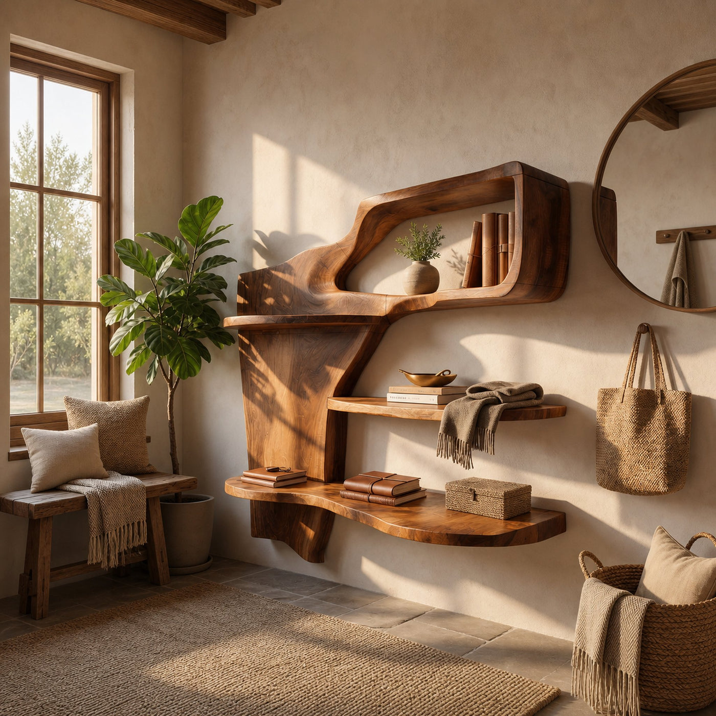 Modern Wall Shelf For Hallway Space Saving - product view 6