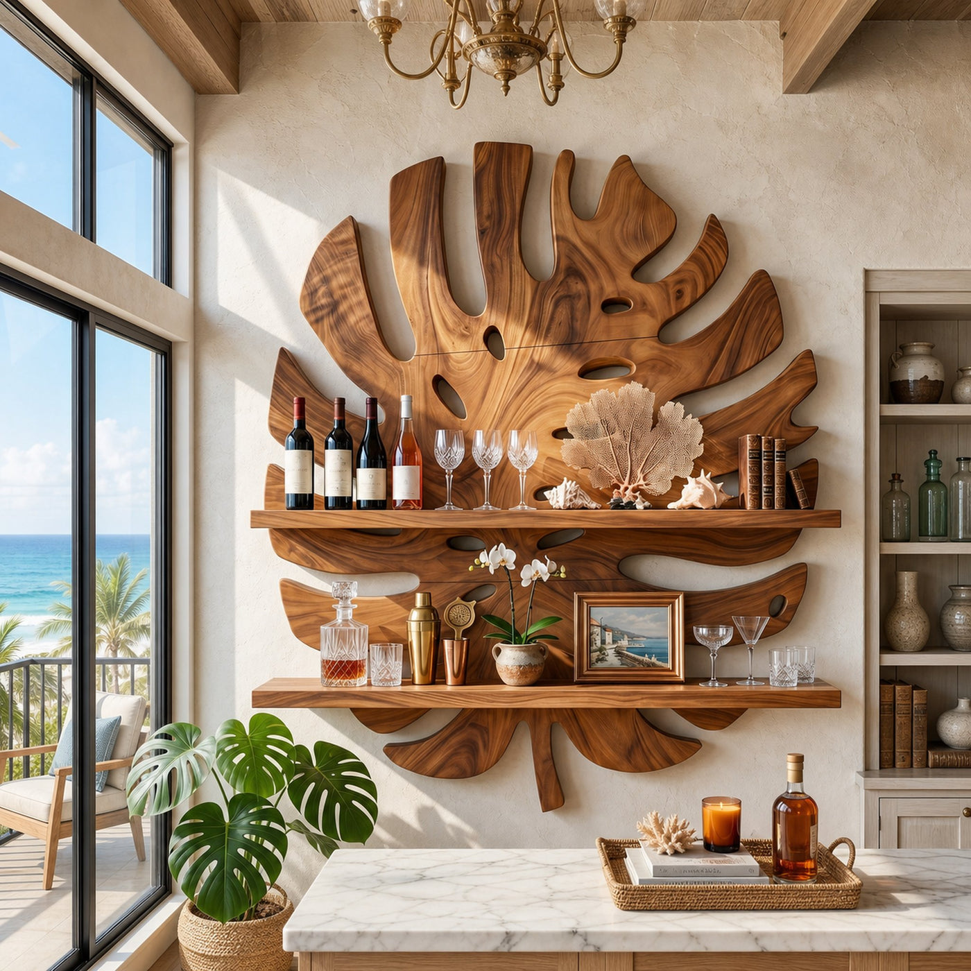 Modern Wall Wine Holder For Home Bar Bottle Showcase - product view 6