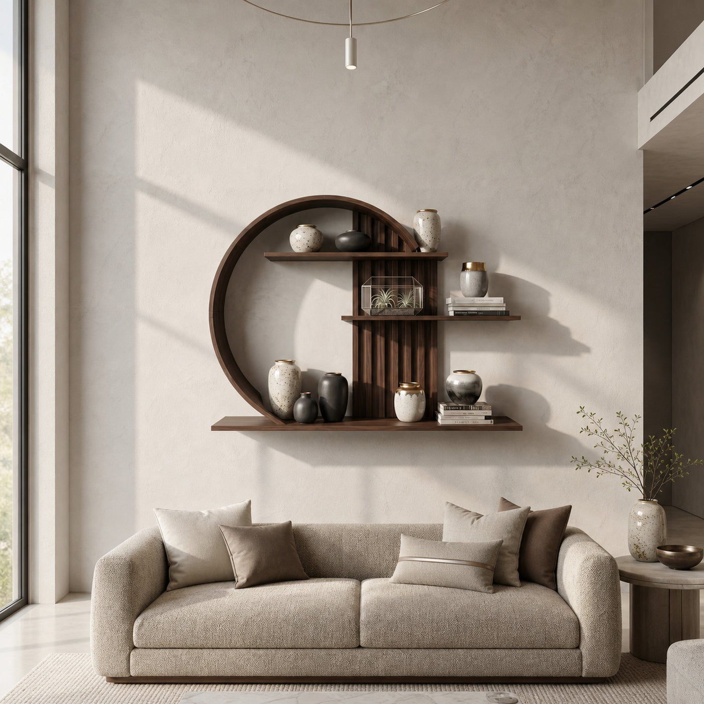 Modern Zen Wall Decor Shelf Living Room And Harmony Room - product view 7