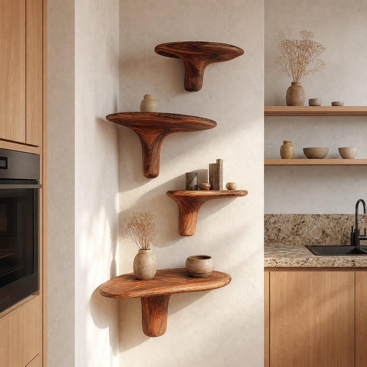 Organic Mushroom Shelf Living Room Or Kitchen