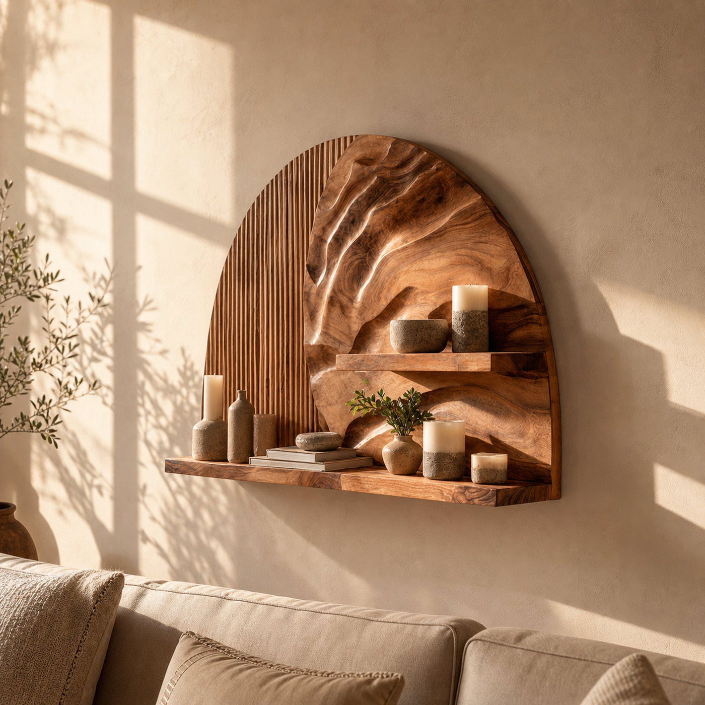 Rustic Decorative Wall Shelf For Living Room And Home Interior