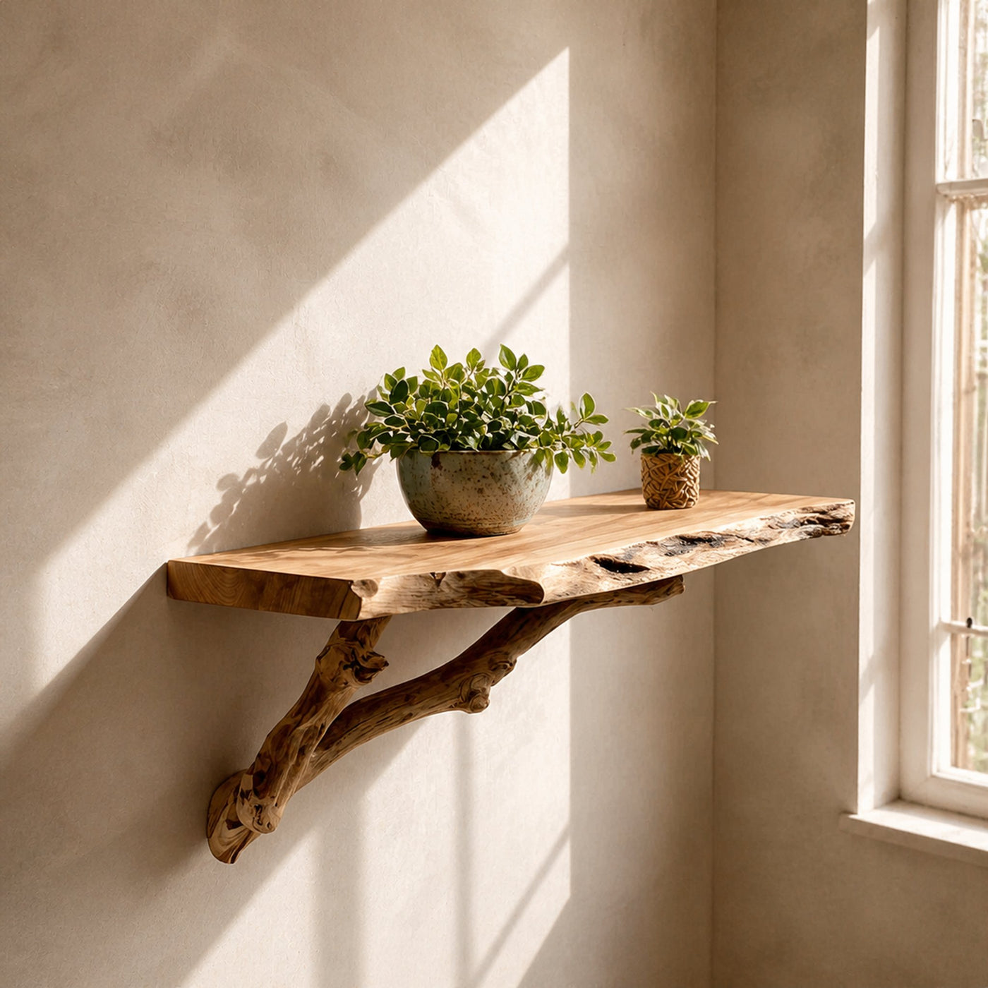 Rustic Floating Shelf Bathroom Or Entryway