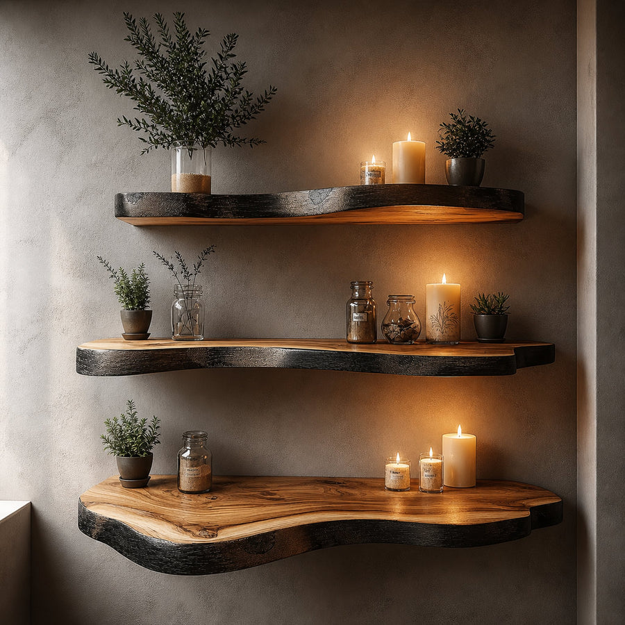 Rustic Floating Shelf Boho Living Room Or Bedroom