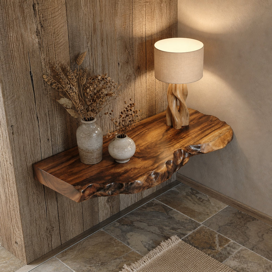 Rustic Floating Shelf For Living Room