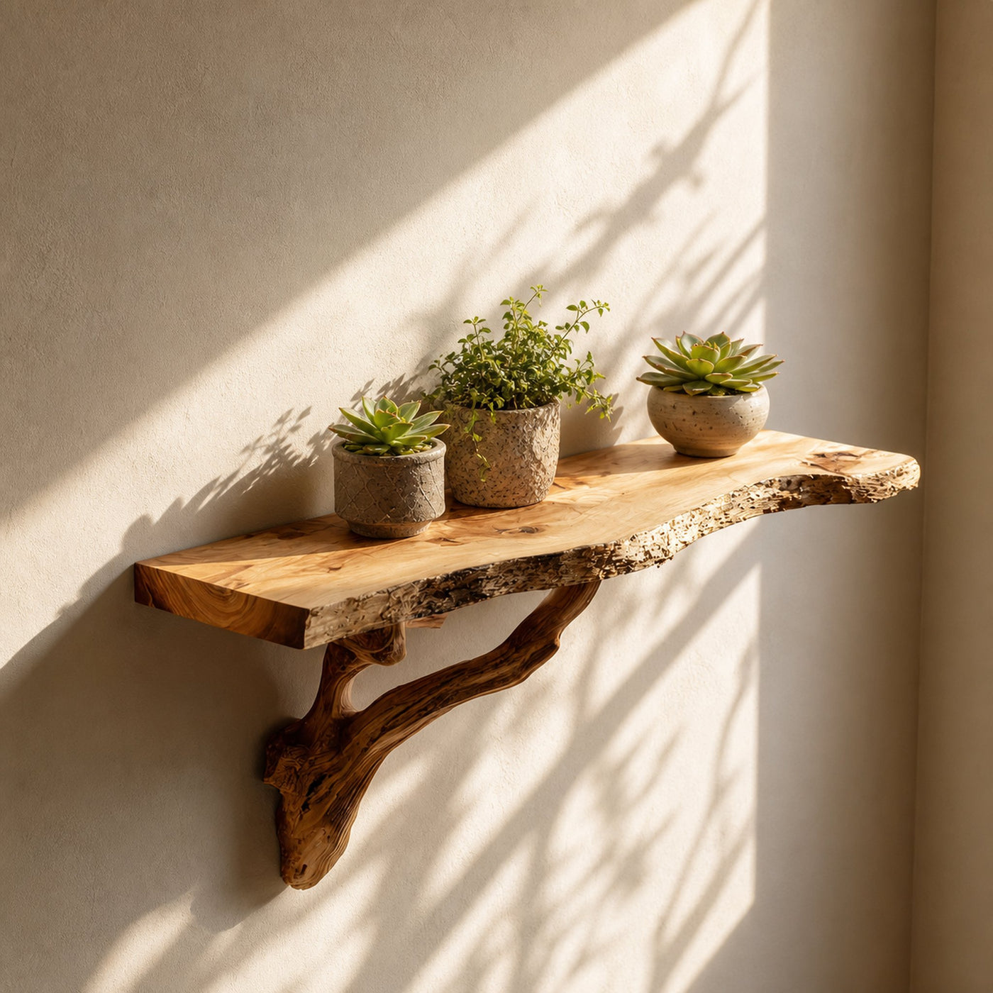 Rustic Floating Shelf Hallway Or Living Room