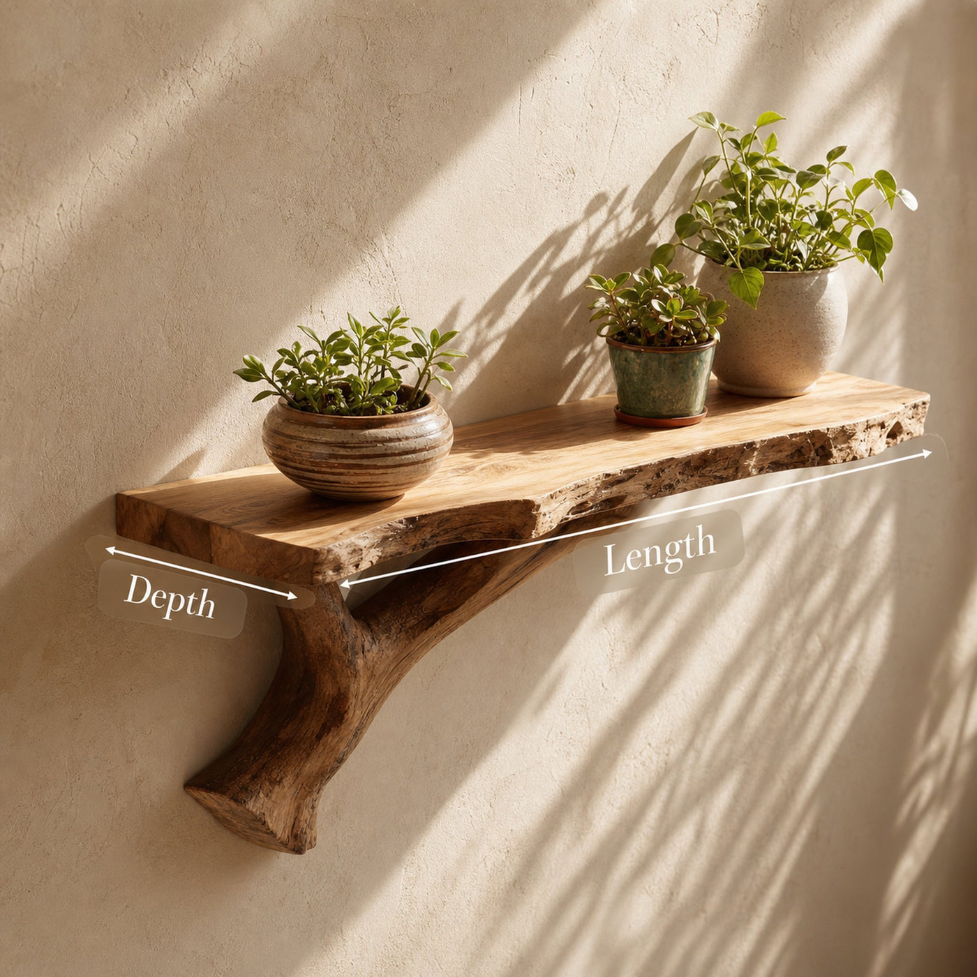 Rustic Floating Shelve Living Room And Entryway - product view 6