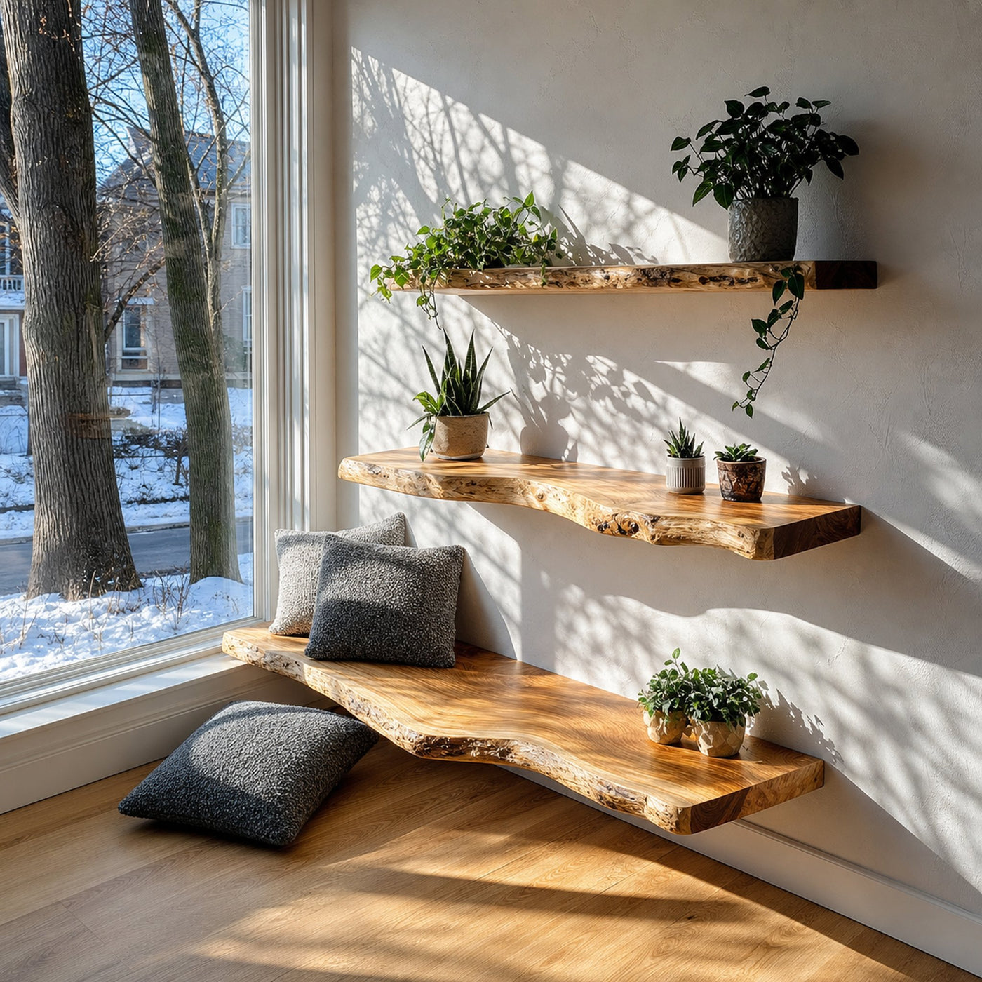 Rustic Floating Shelves Wall Shelves Living Room Decor Gifts