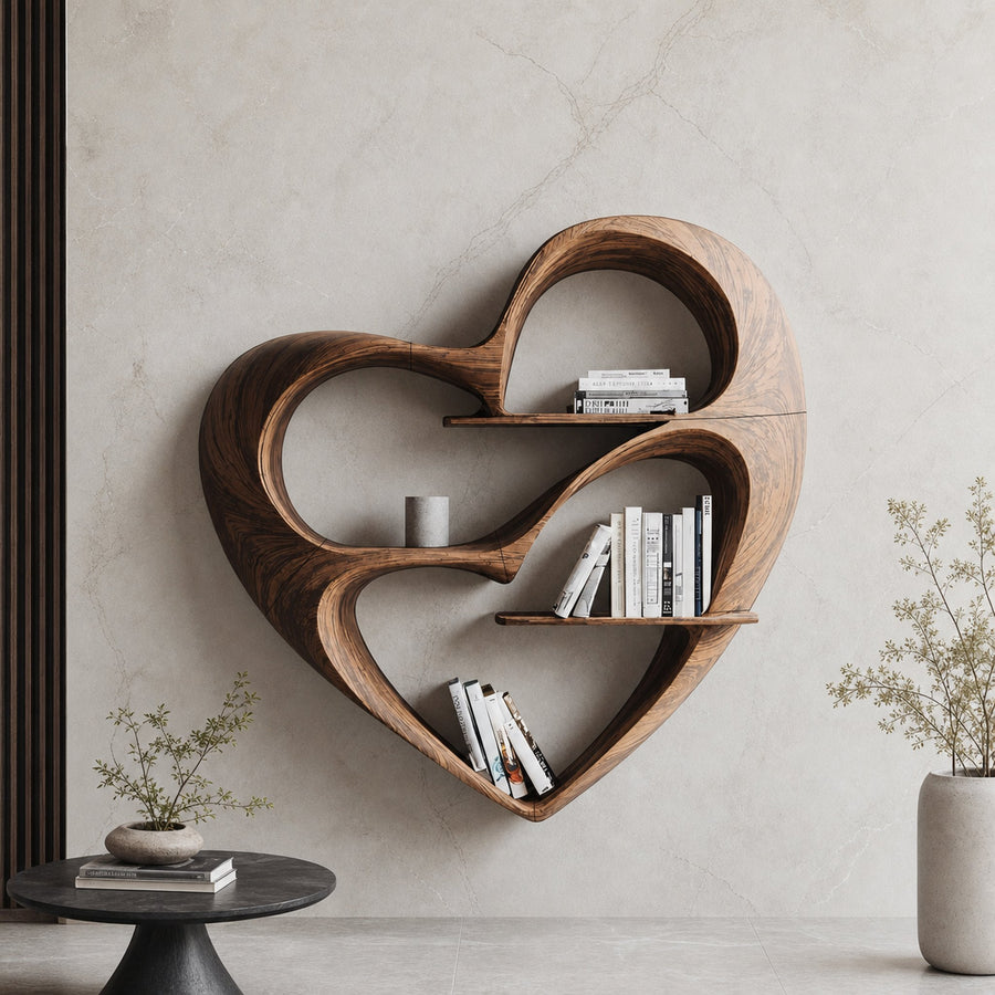 Rustic Live Edge Bookshelf For Cozy Bedroom Appeal