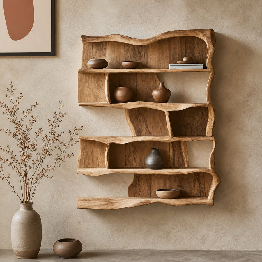 Rustic Live Edge Floating Shelf For Nursery Decor Ideas