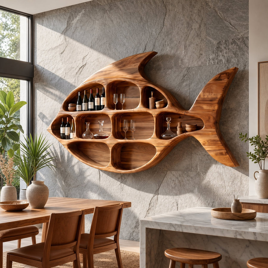 Rustic Wall Wine Rack For Home Lounge Wine Organizer