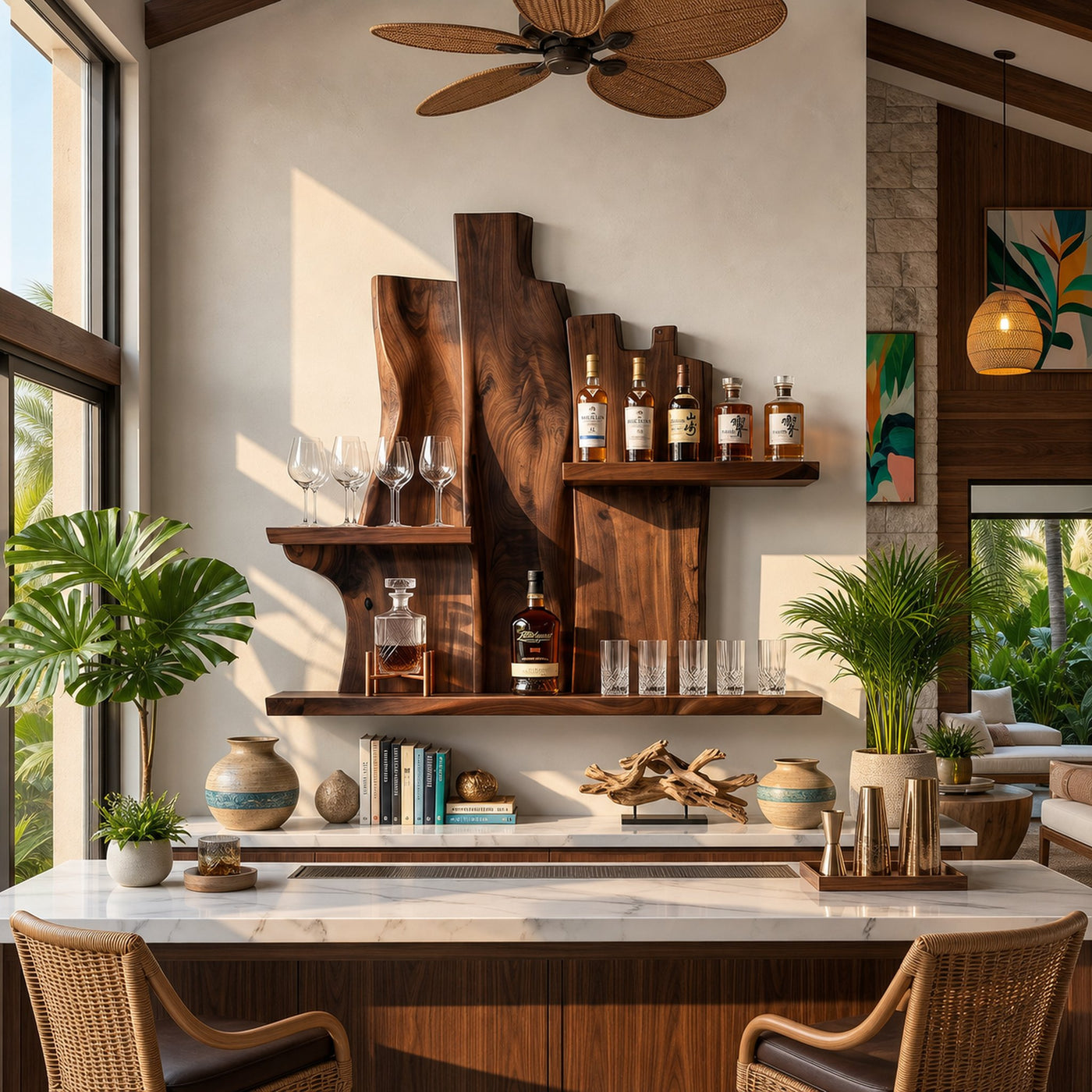 Rustic Wall WineStand For Dining Lounge Bottle Showcase Unit - product view 7