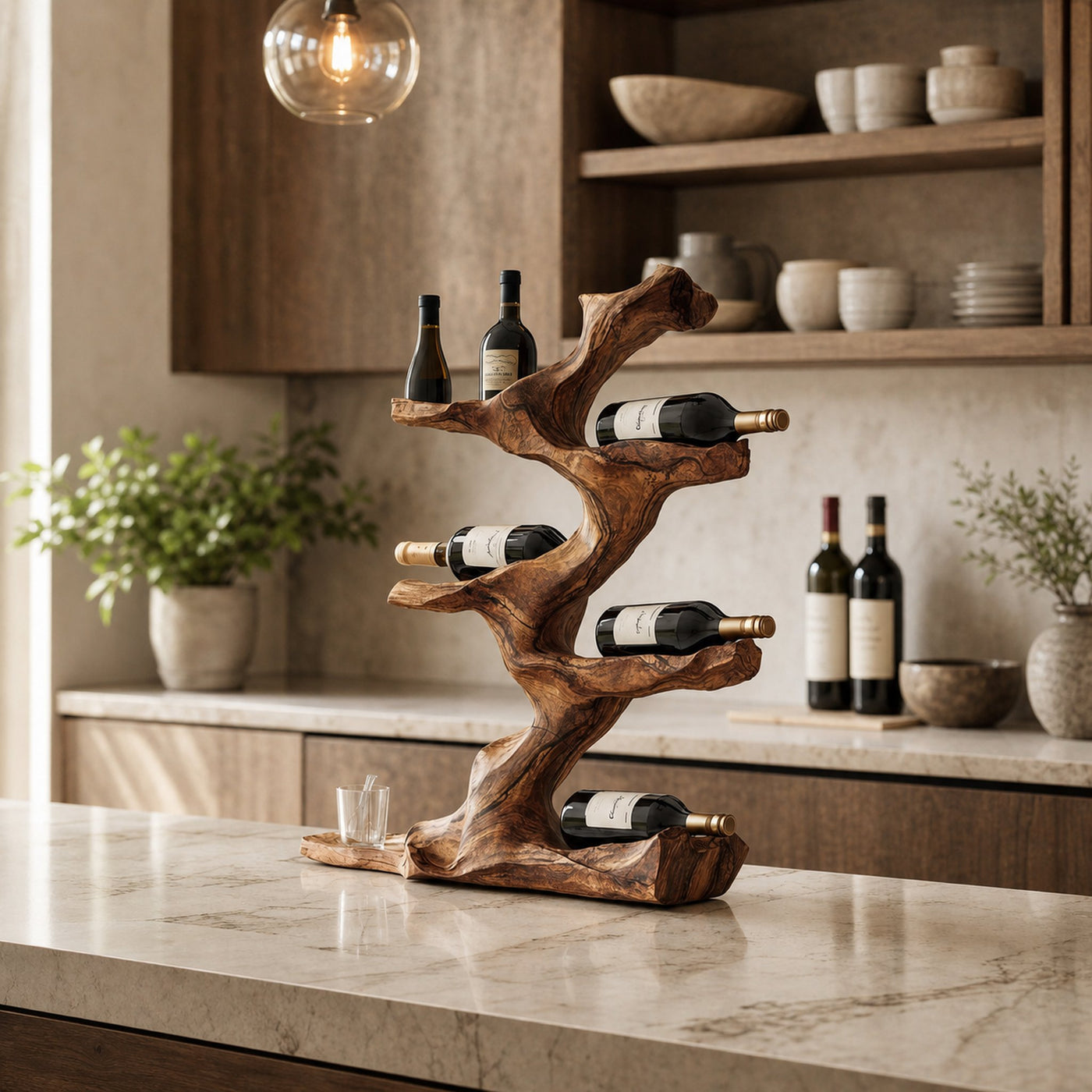 Rustic Wine Holder For Furniture Display Shelf Ideas