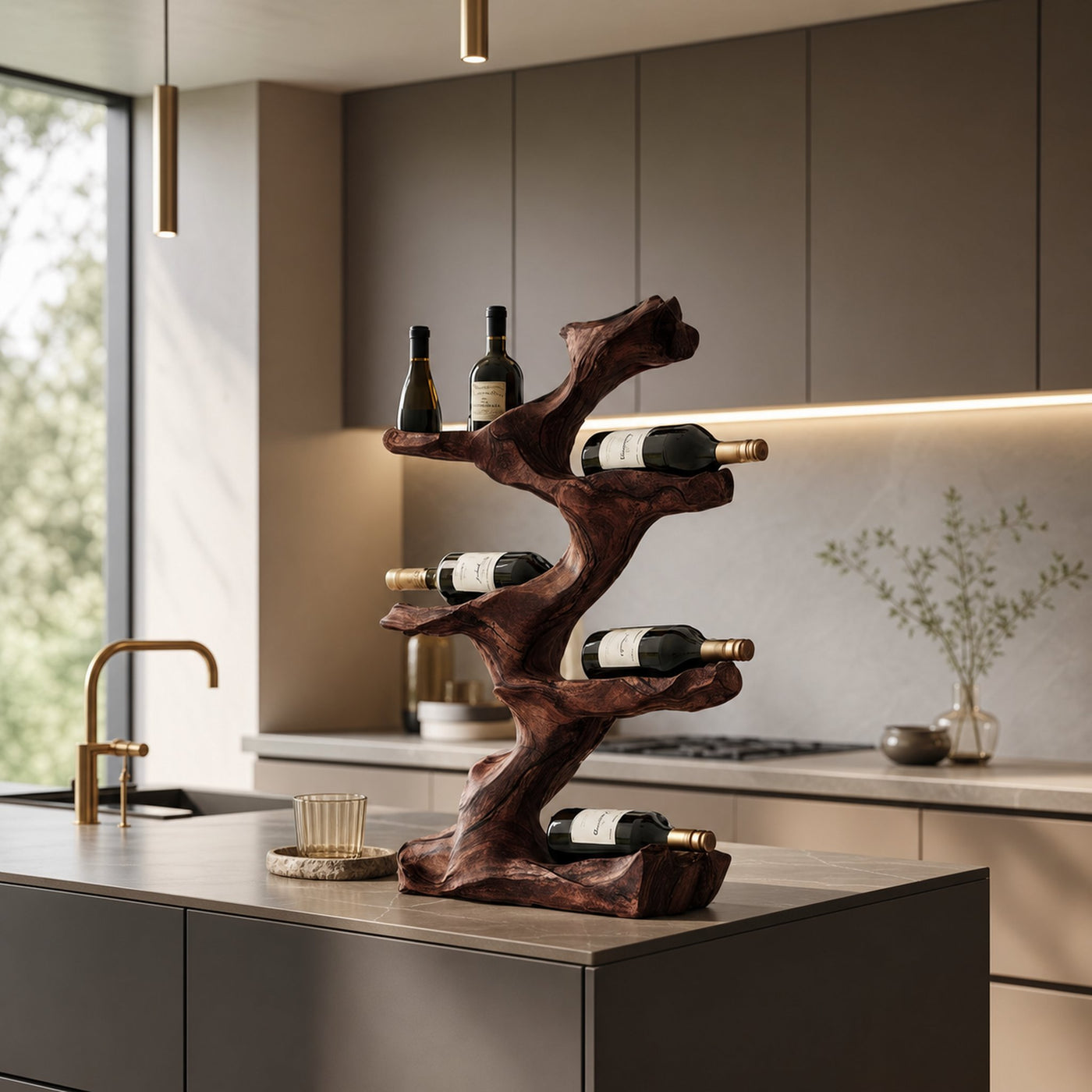 Rustic Wine Holder For Furniture Display Shelf Ideas - product view 7
