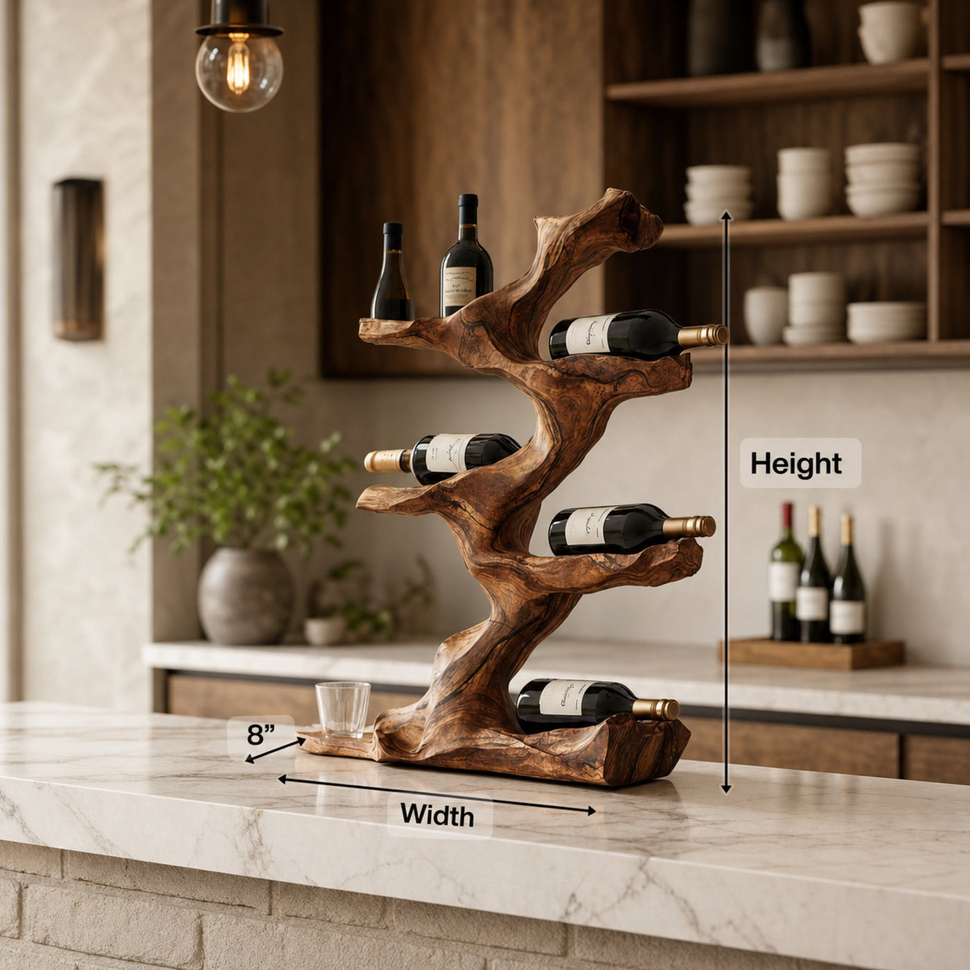 Rustic Wine Holder For Furniture Display Shelf Ideas - product view 8