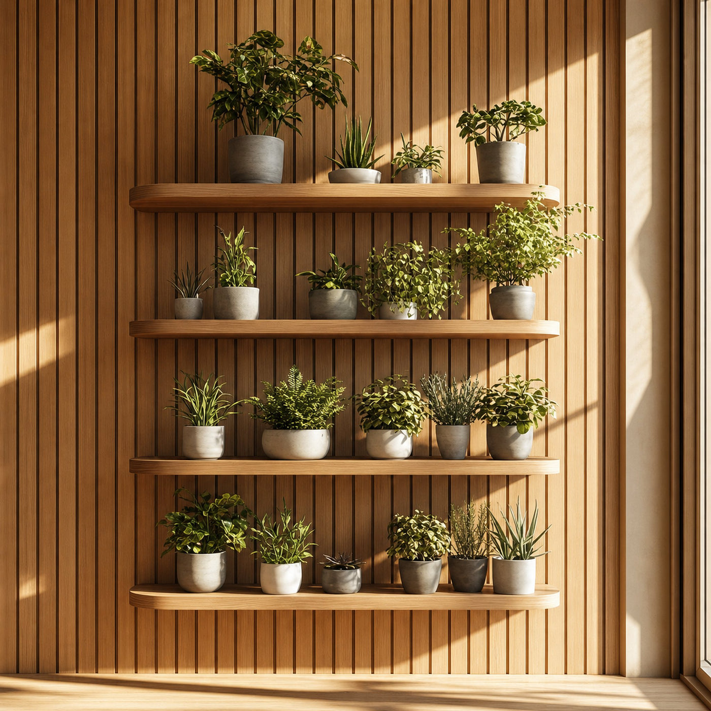 Scandinavian Modern Wall Mounted Shelf Living Room Or Bedroom