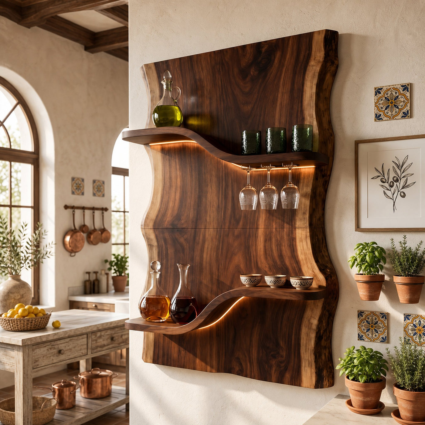 Scandinavian Multi Tier Wine Rack Shelf For Living Room - product view 7