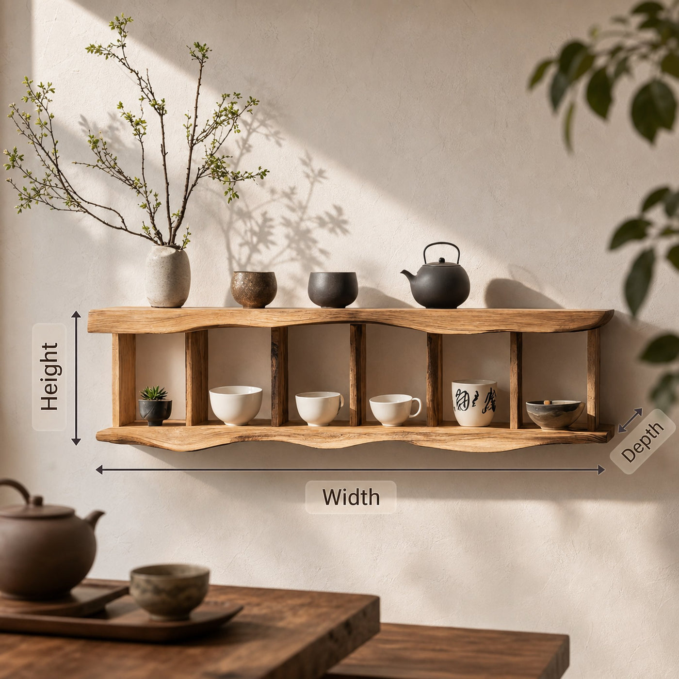 Solid Wood Bookshelf In Rustic Style For Bedroom Decor - product view 6