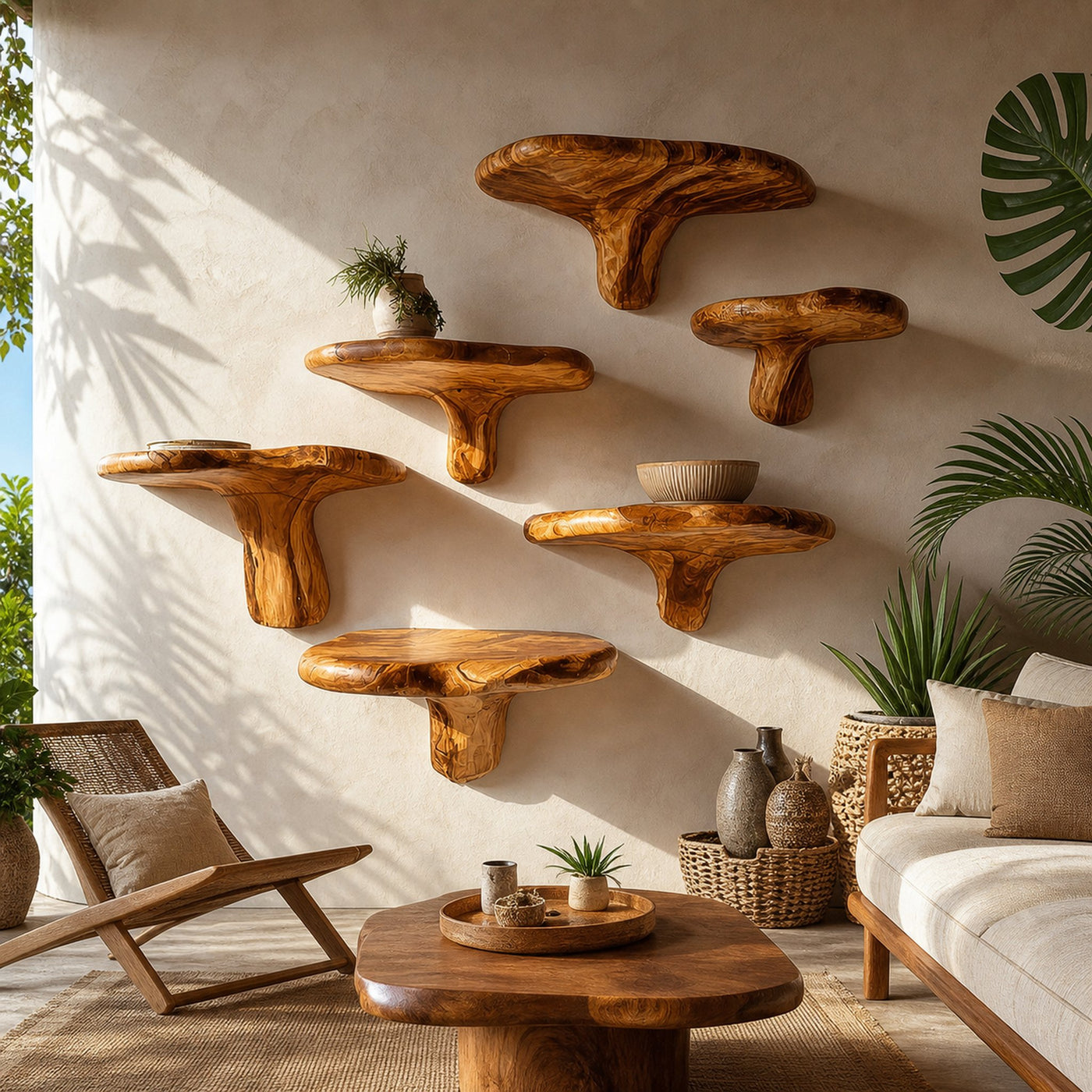 Statement Mushroom Shelf Living Room Or Kitchen