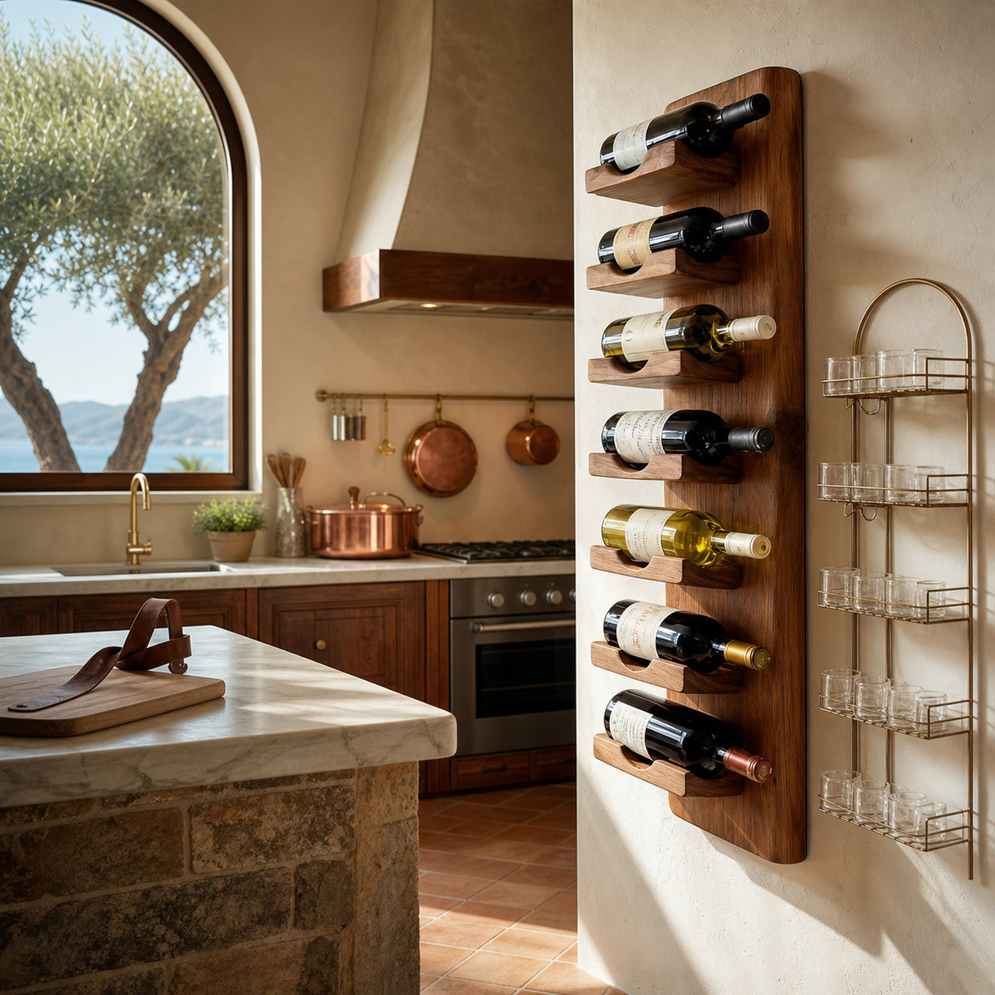 Vertical Wine Rack Wall Mounted For Dining Or Home Bar - product view 6