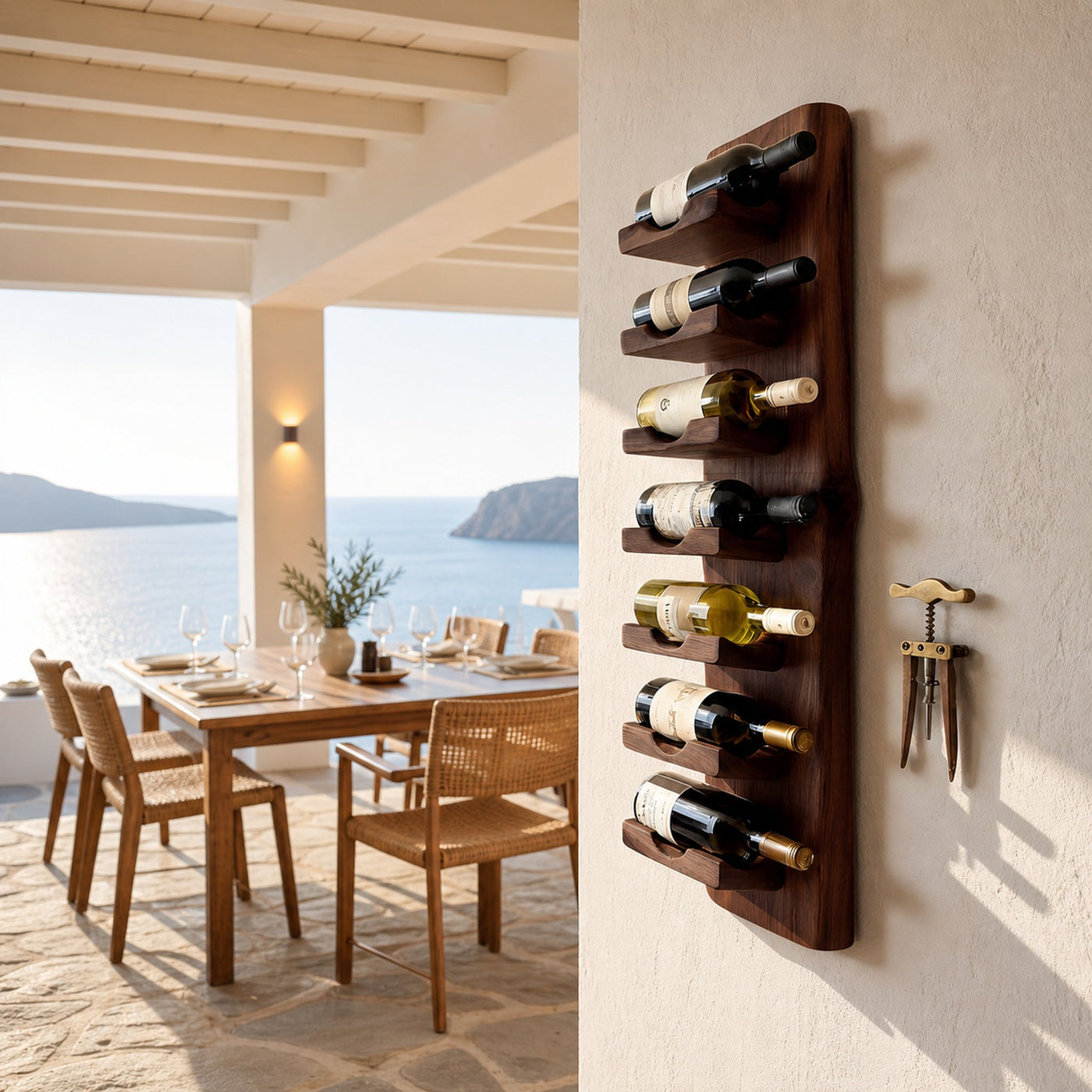 Vertical Wine Rack Wall Mounted For Dining Or Home Bar - product view 7