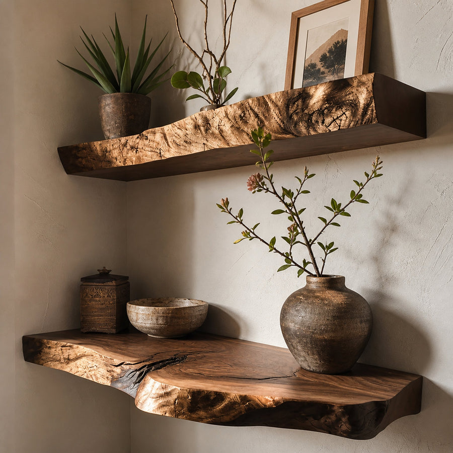 Walnut Floating Shelf Small Floating Shelf