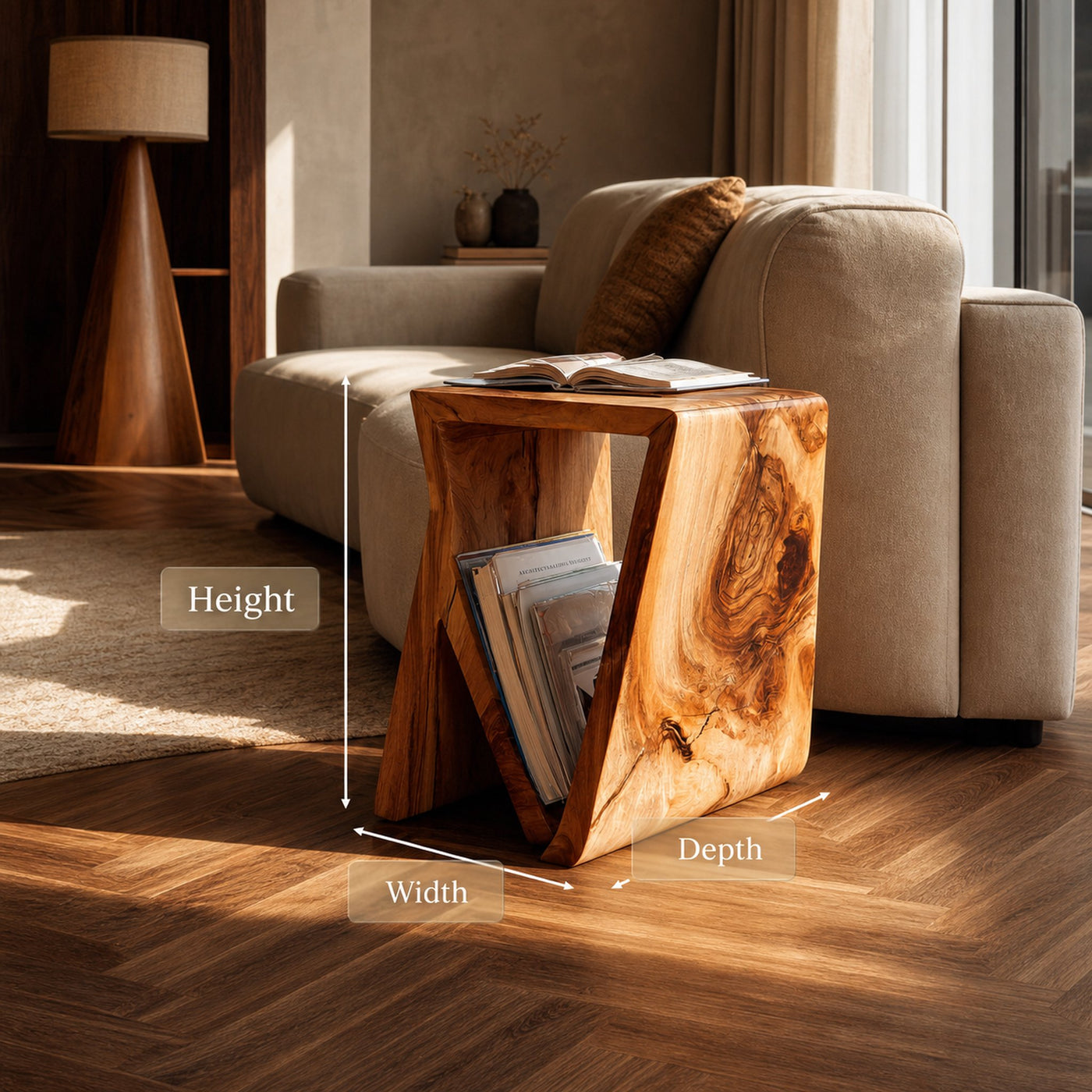 Artisan Side Table For Practical Home Use - product view 6