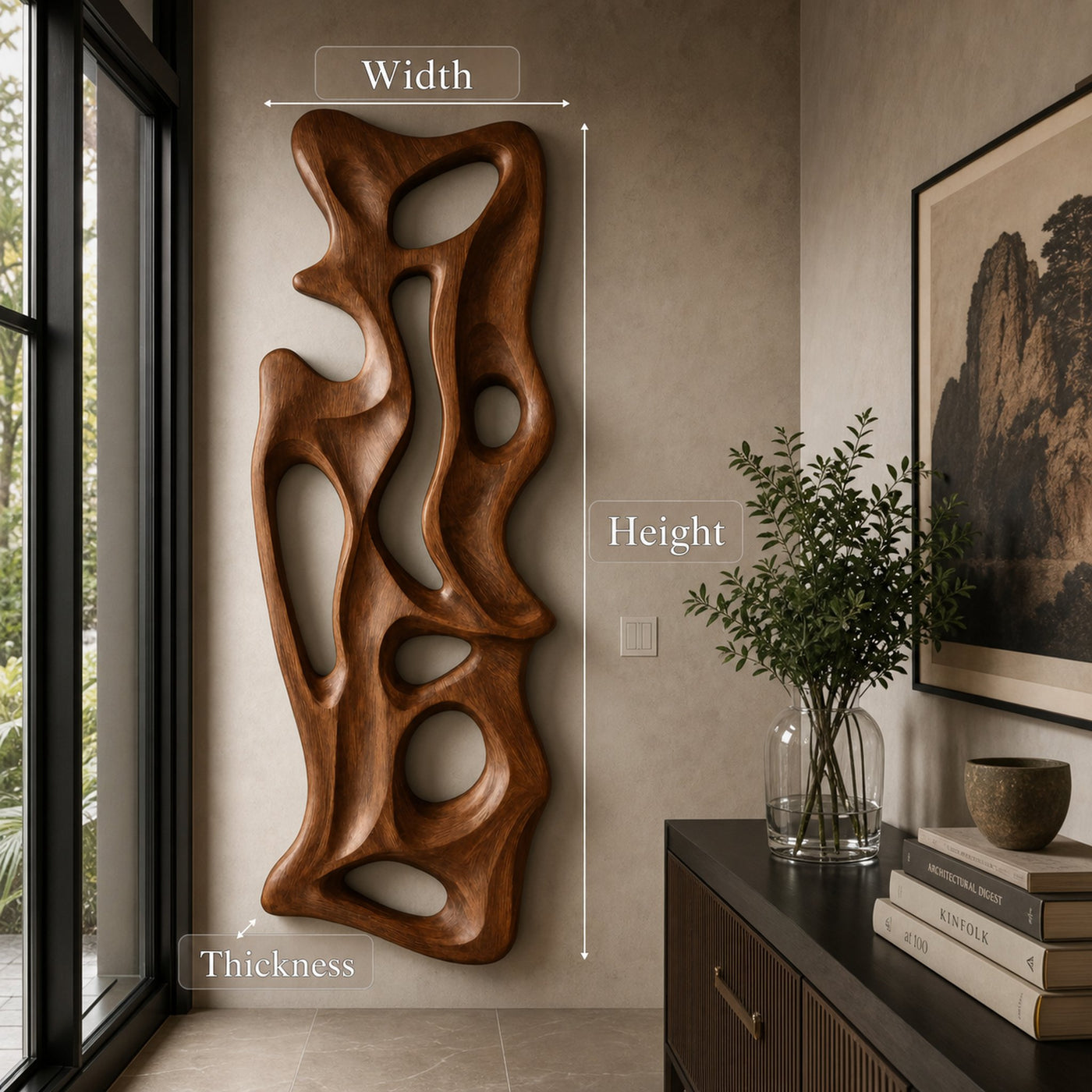 Artistic Abstract Wall Art For Hallway Or Living Room - product view 6
