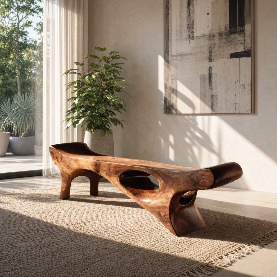 Artistic Bench For Living Room Or Entryway