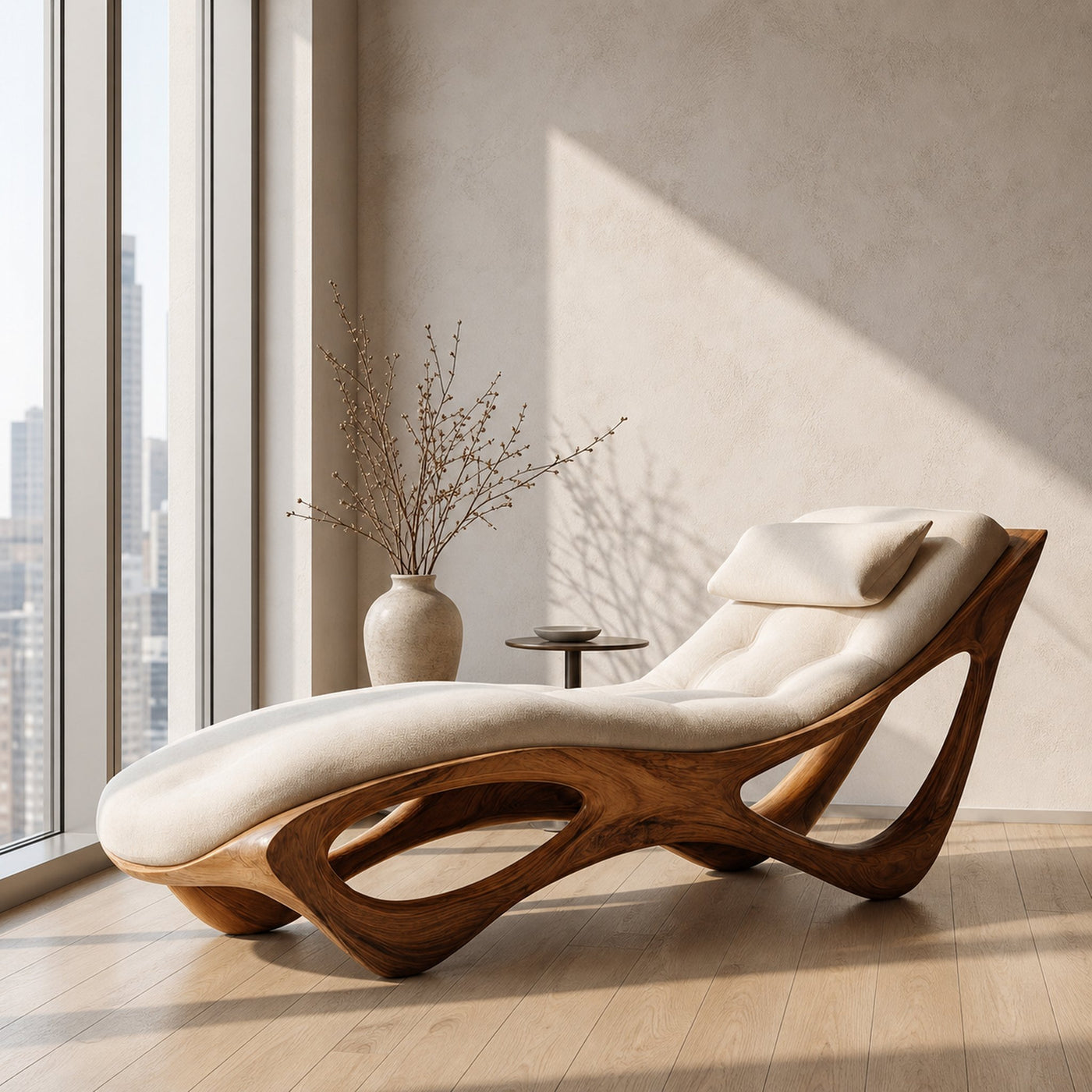 Artistic Natural Wood Lounge Chair For Relaxing Space - product view 6
